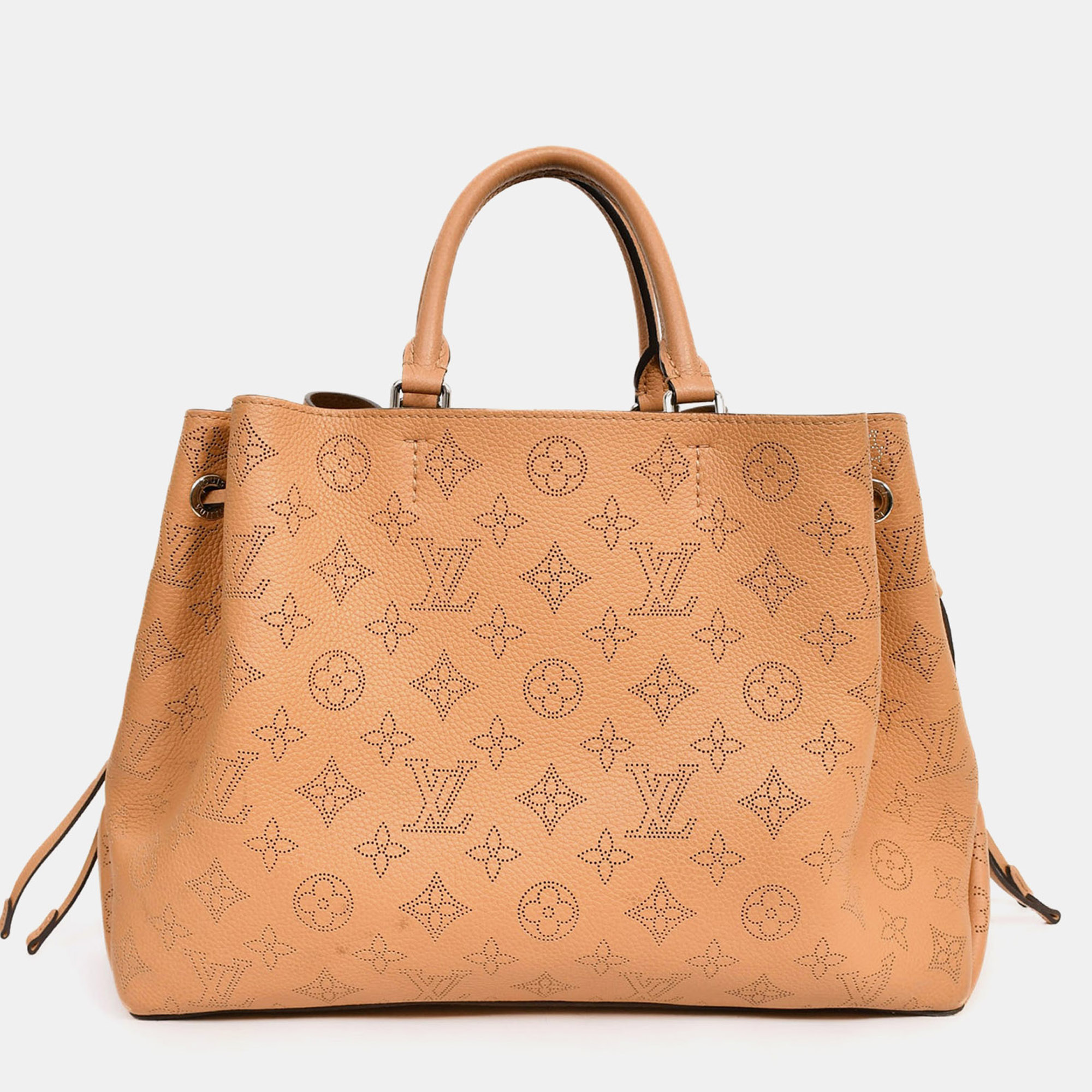 

Louis Vuitton Camel Mahina Leather Bella 3-Way Tote, Brown