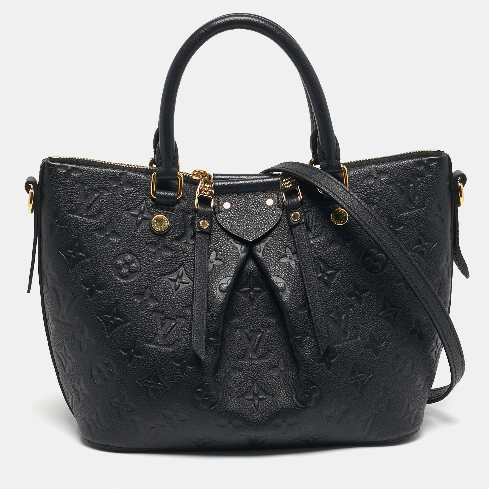 

Louis Vuitton Mazarine PM Bleu Infini Monogram Empreinte Leather Bag, Navy blue