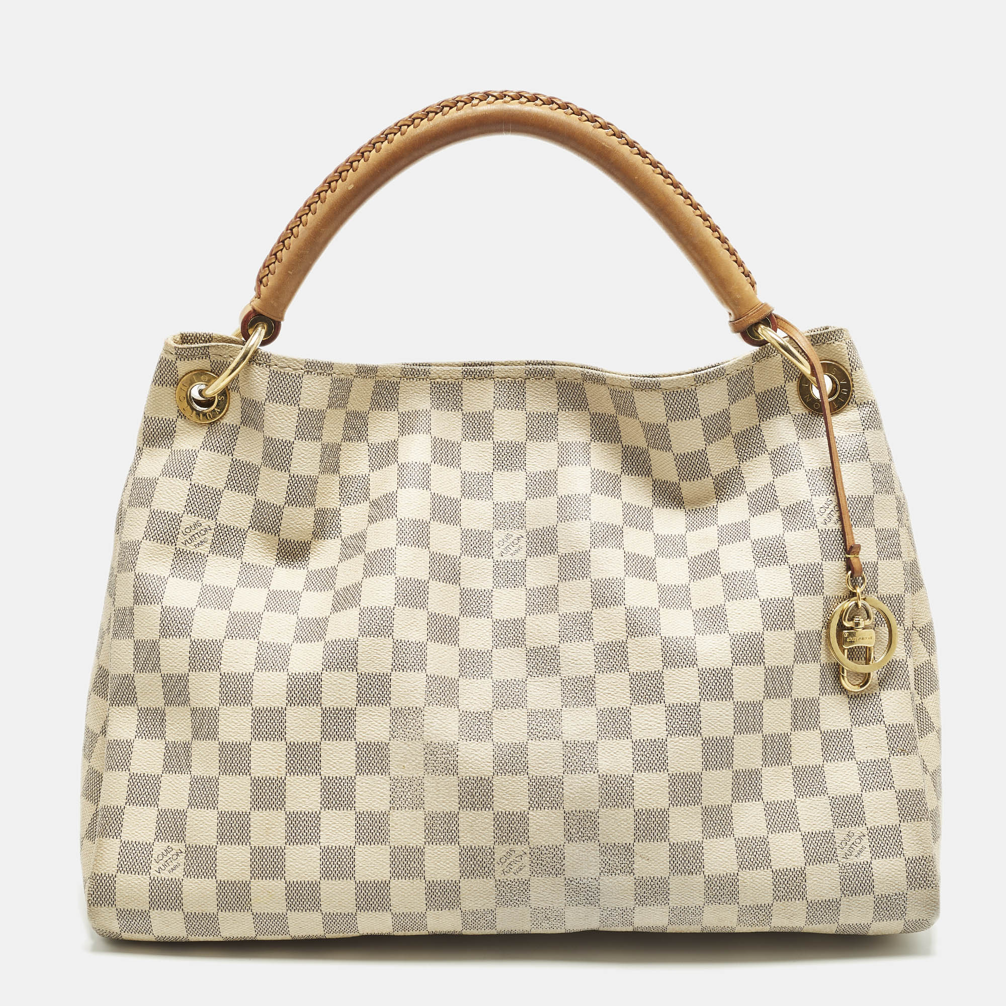 

Louis Vuitton Artsy MM Damier Azur Canvas Bag, Grey