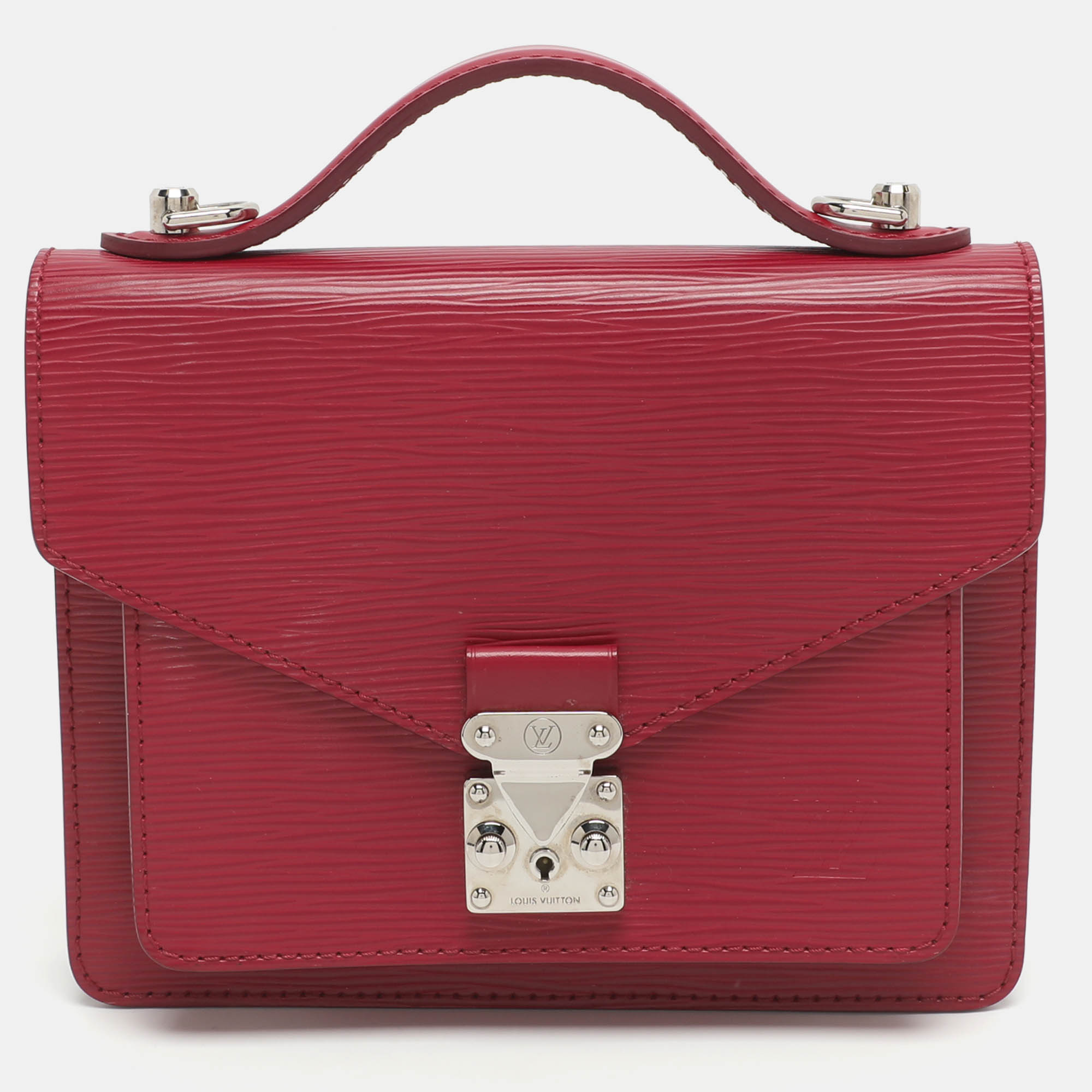 

Louis Vuitton Monceau BB Fuchsia Epi Leather Bag, Pink