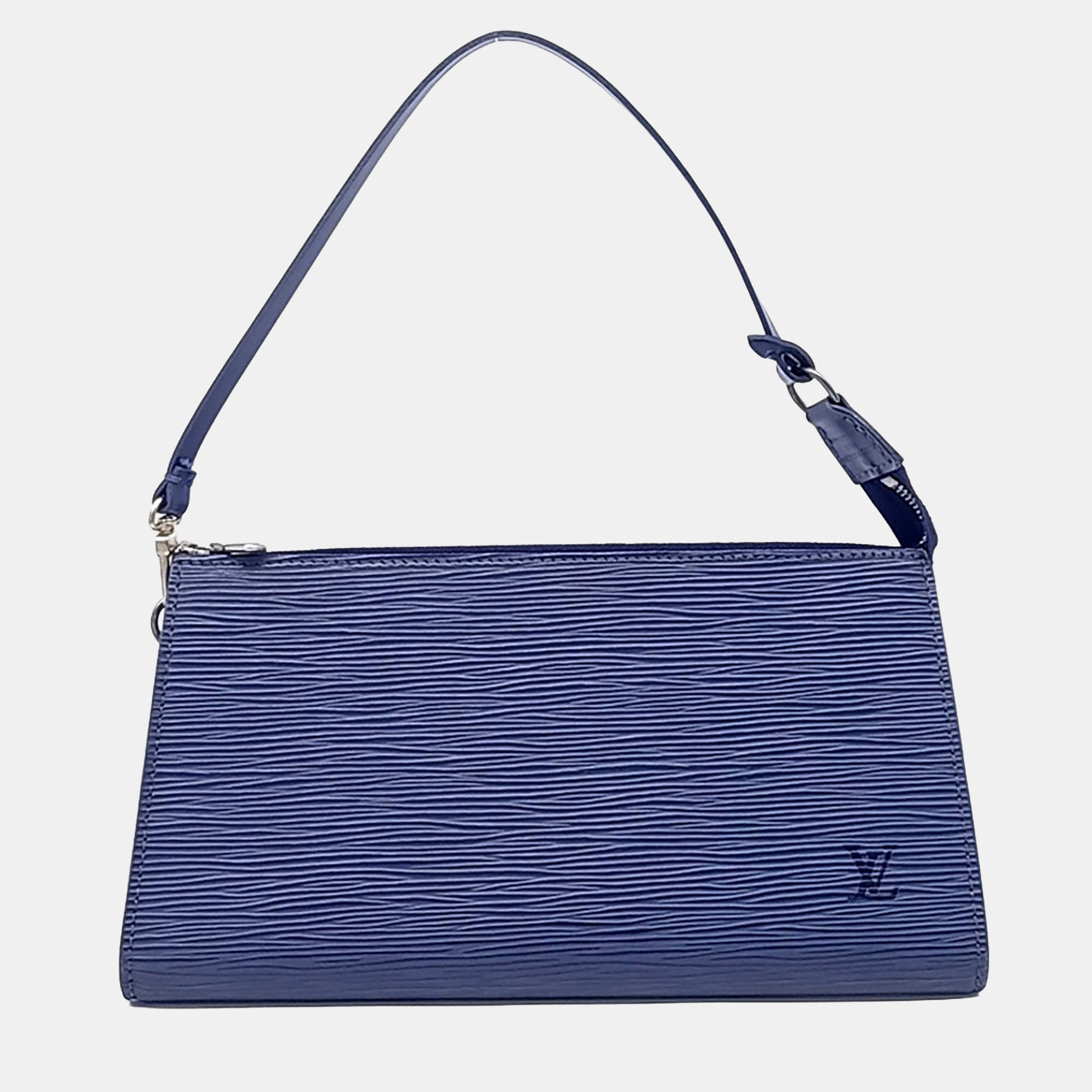 

Louis Vuitton Epi Pouch Bag, Blue
