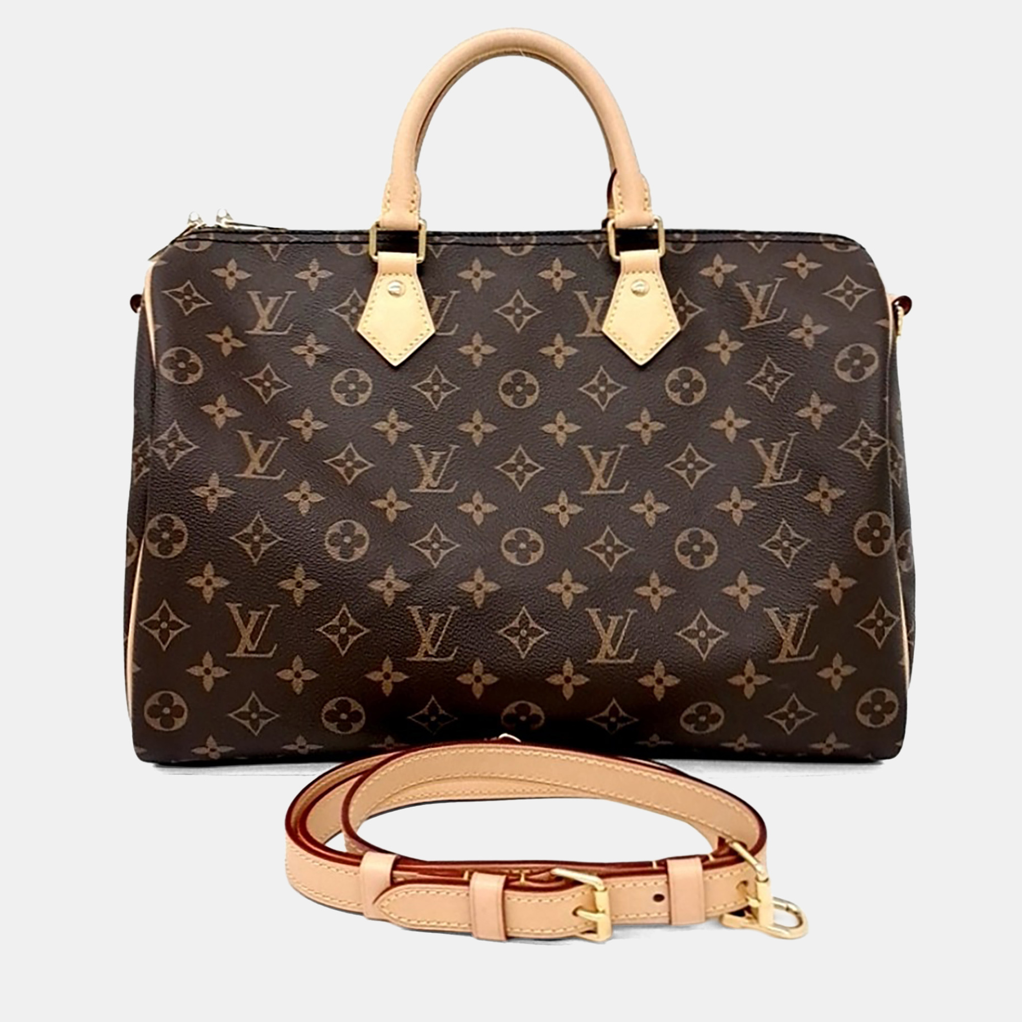 

Louis Vuitton Brown Canvas Monogram Bandoulière Speedy 35 M46981