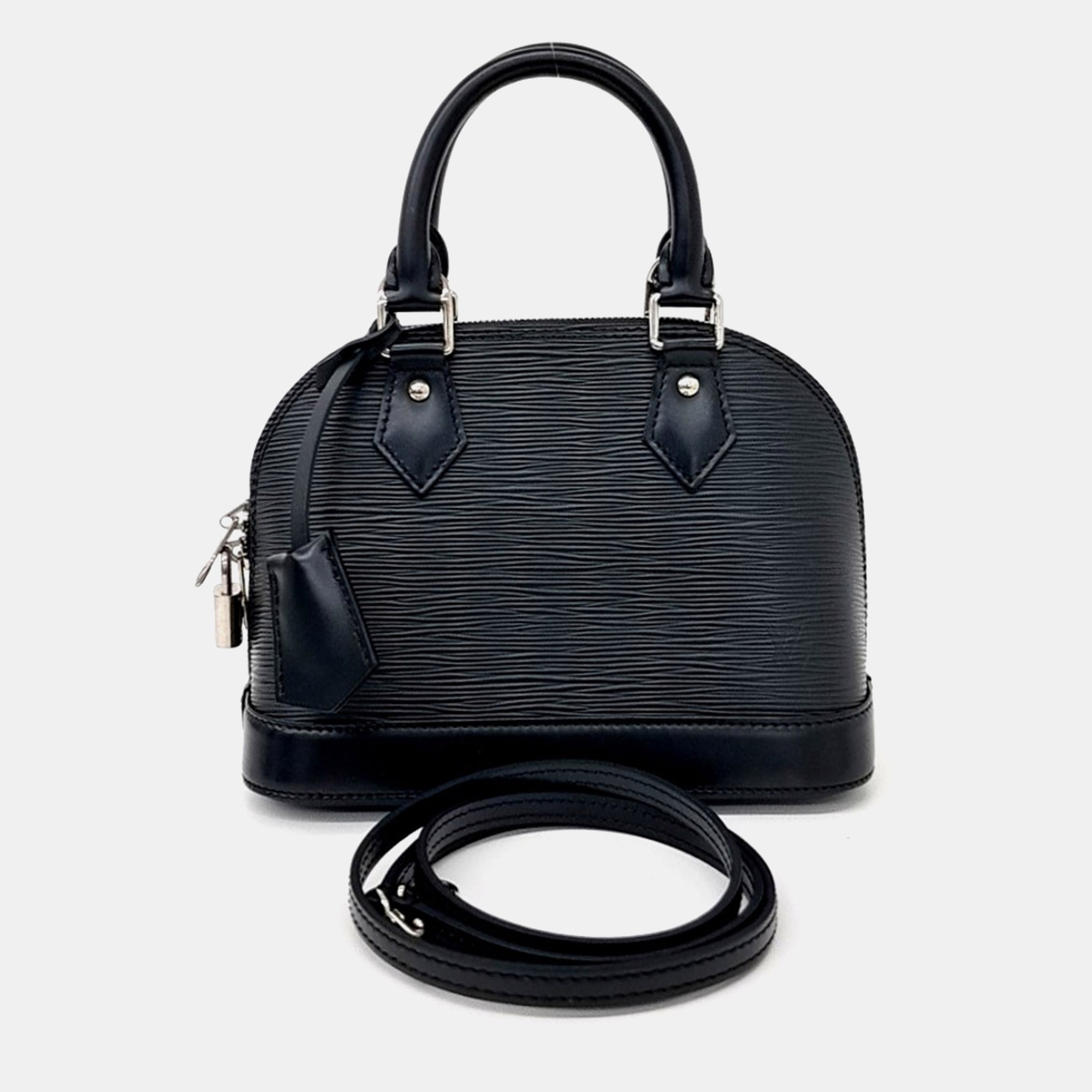 

Louis Vuitton Black Leather Epi Alma BB M40862