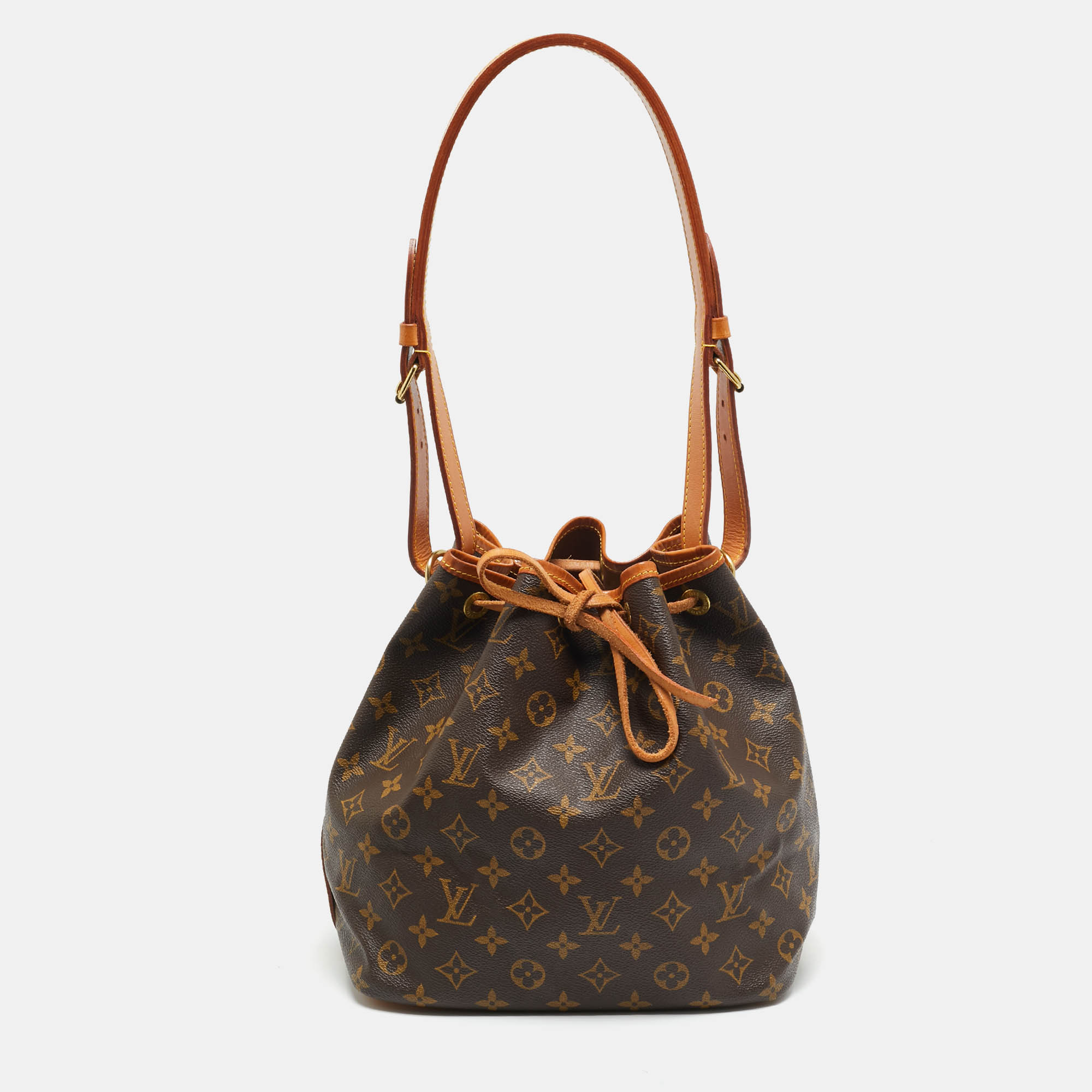 

Louis Vuitton Noe Petit Monogram Canvas Bag, Brown