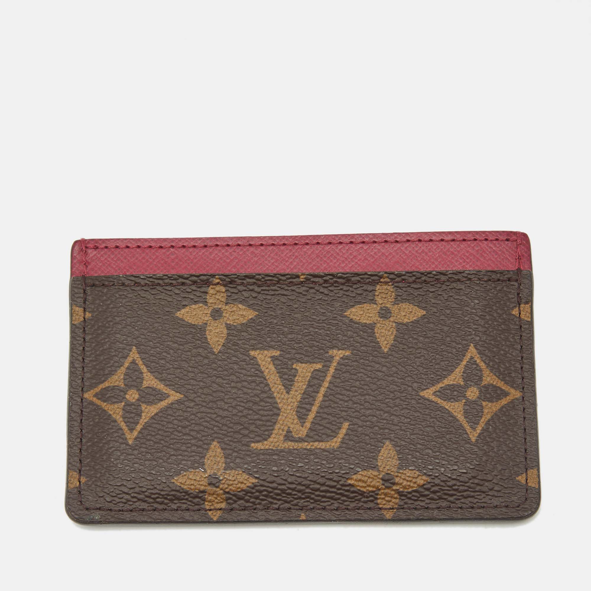 

Louis Vuitton Fuchsia Monogram Canvas Card Holder, Pink