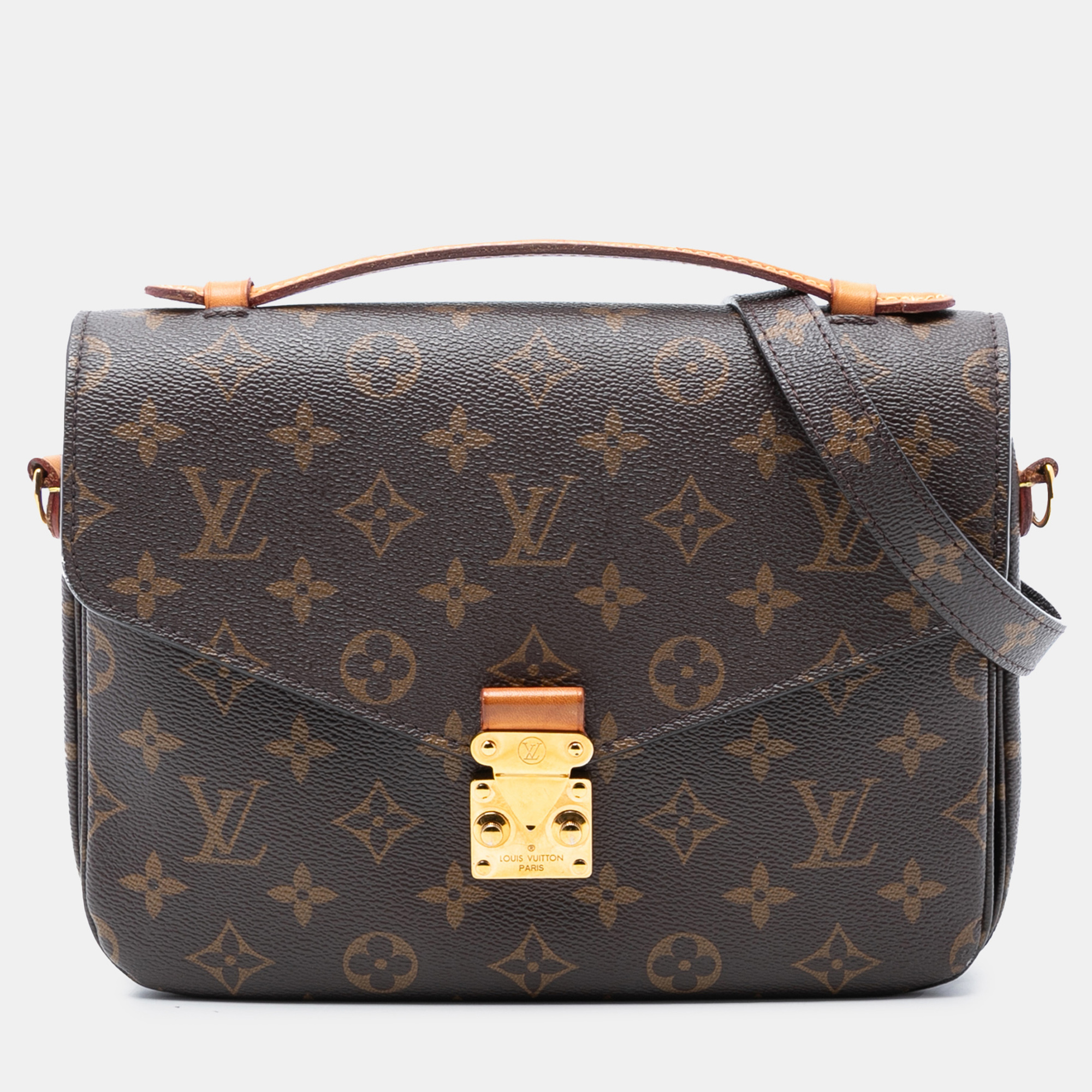 

Louis Vuitton Brown Monogram Pochette Metis