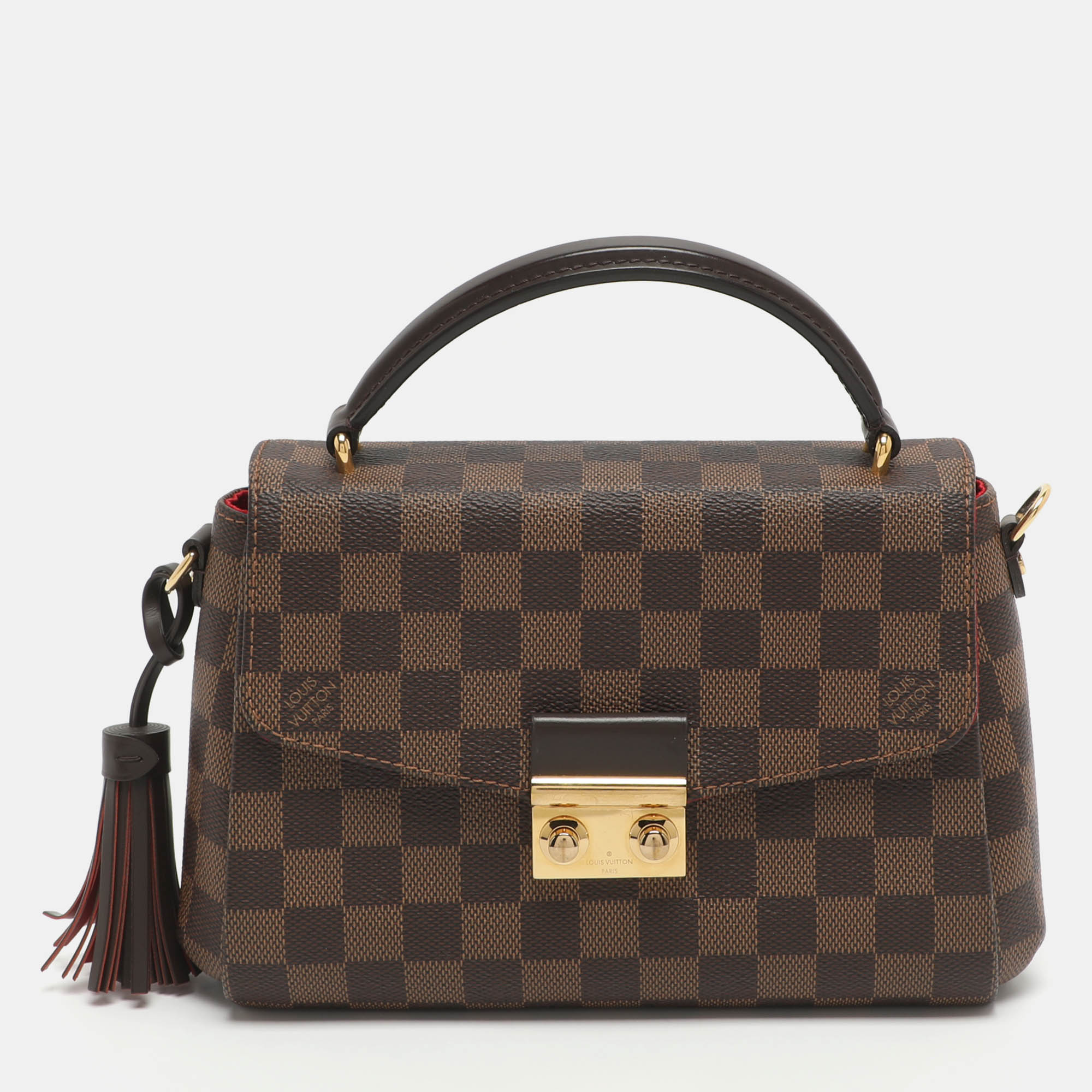 

Louis Vuitton Croisette Damier Ebene Canvas Bag, Brown