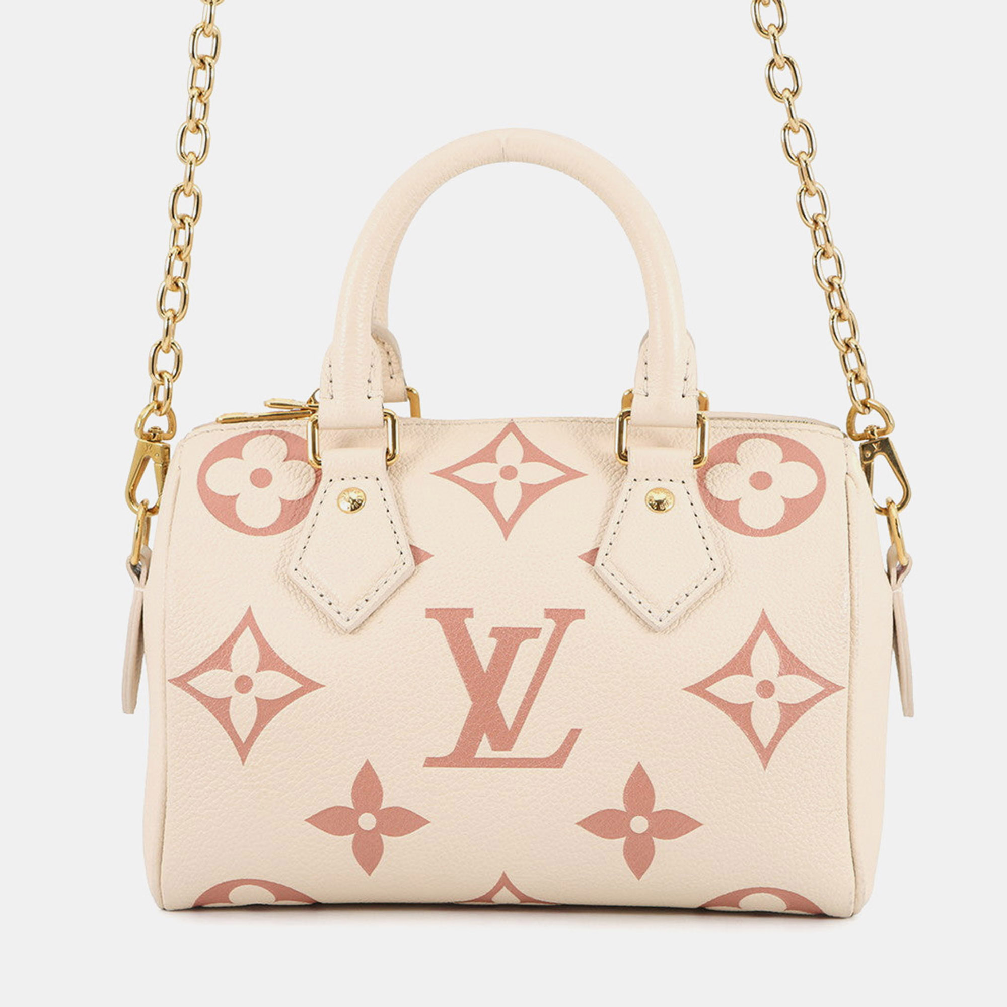 

Louis Vuitton Speedy Bandouliere CrMe/Rose Trianonem46397 Monogram Empreinte Leather Size, Multicolor