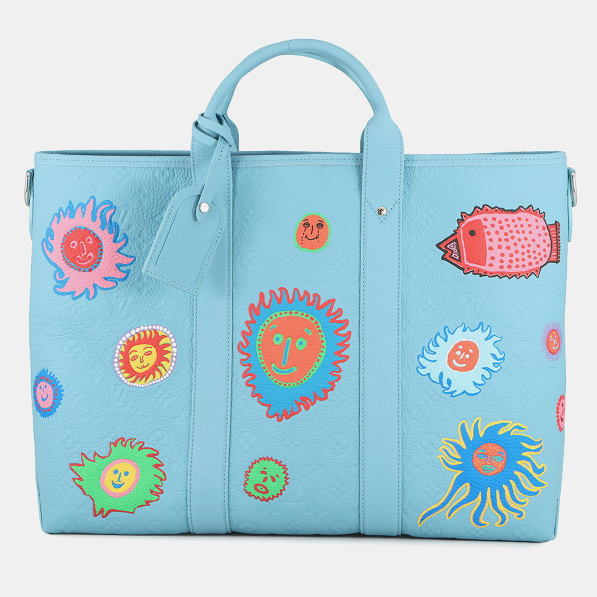 

Louis Vuitton Lvxyk Weekend Tote Blue/Multicolor Monogram Taurillon Yayoi Kusama
