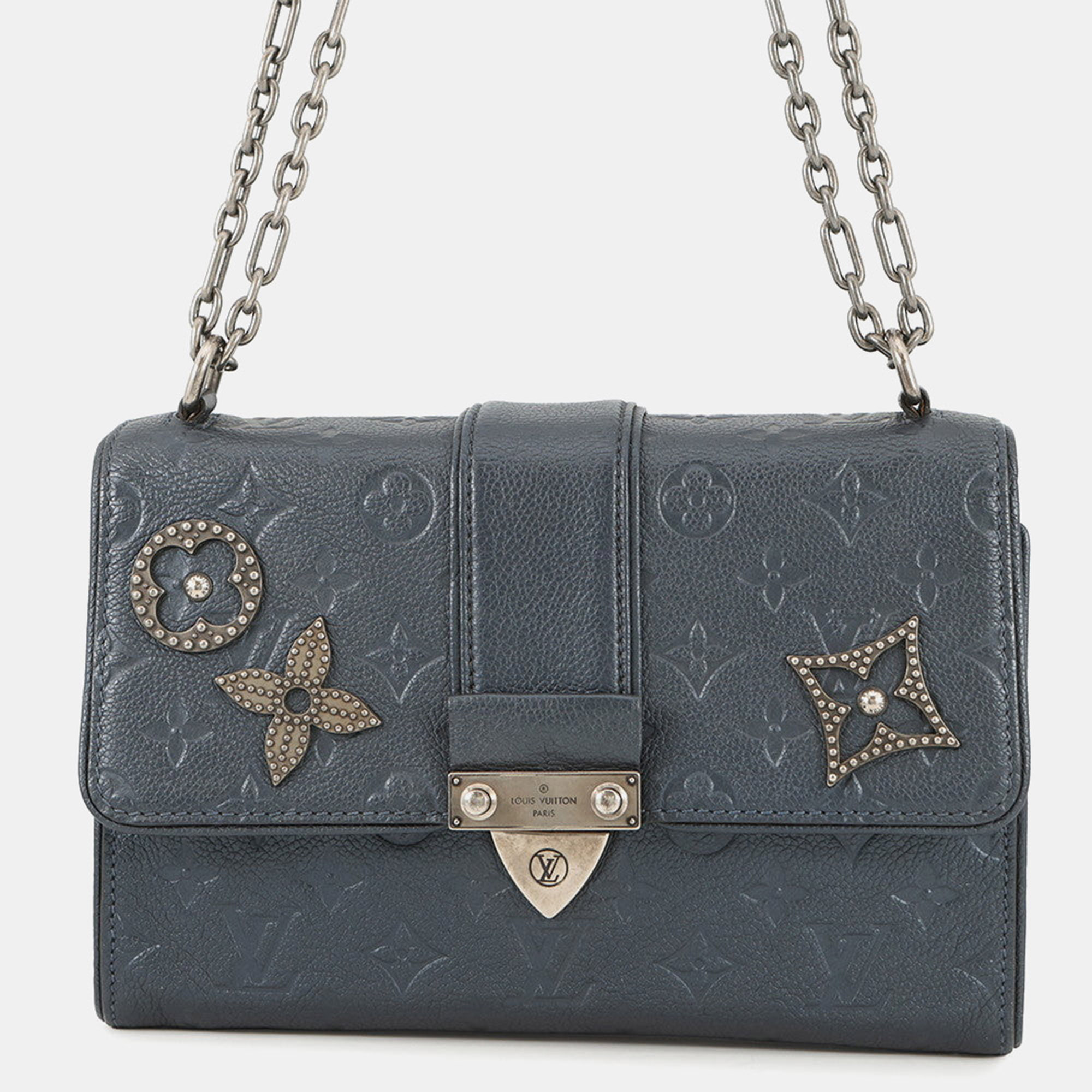 

Louis Vuitton Saint Sulpice Indigoblue Monogram Empreinte Leather Size Pm, Blue