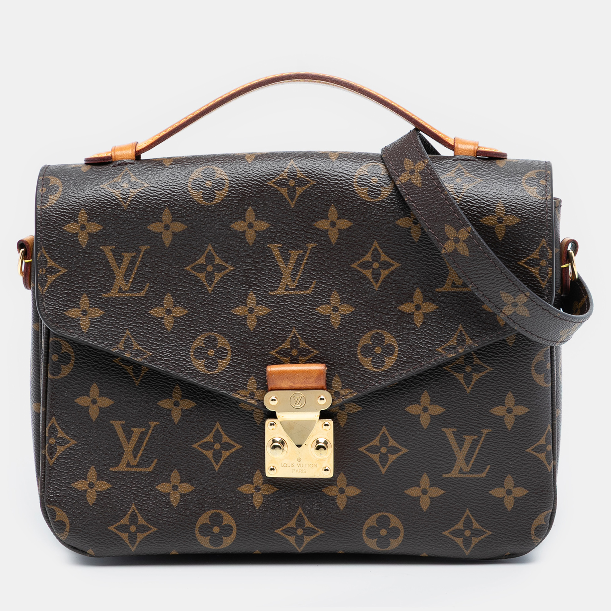 

Louis Vuitton Brown Monogram Pochette Metis