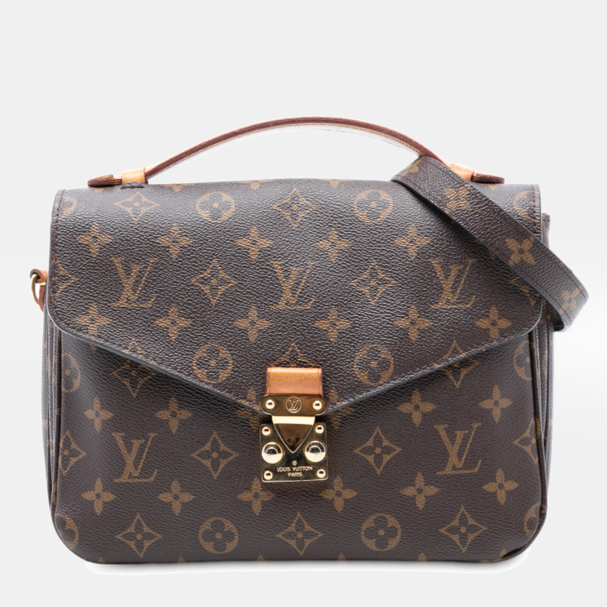 

Louis Vuitton Brown Monogram Pochette Metis