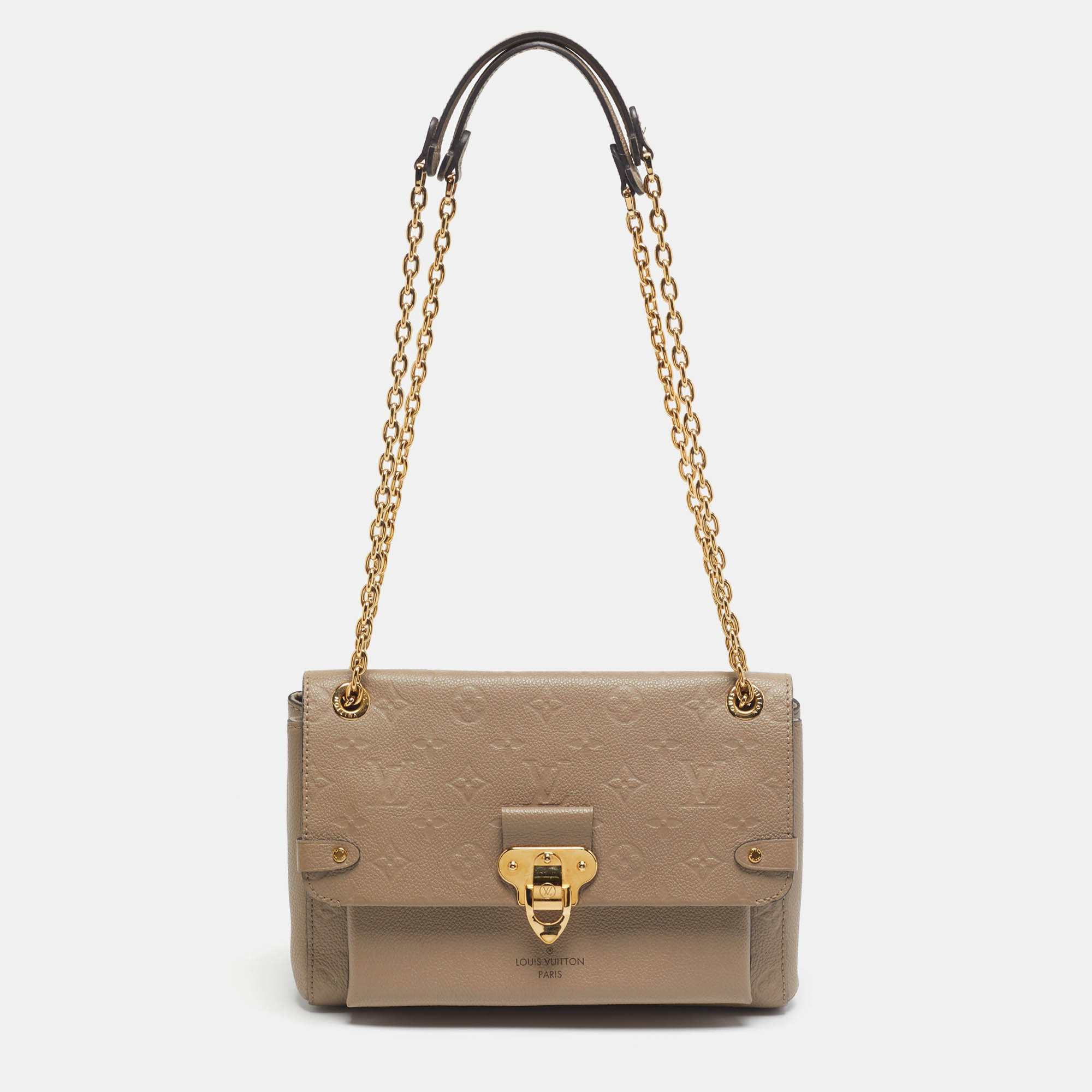 

Louis Vuitton Vavin PM Dune Monogram Empreinte Leather Shoulder Bag, Beige