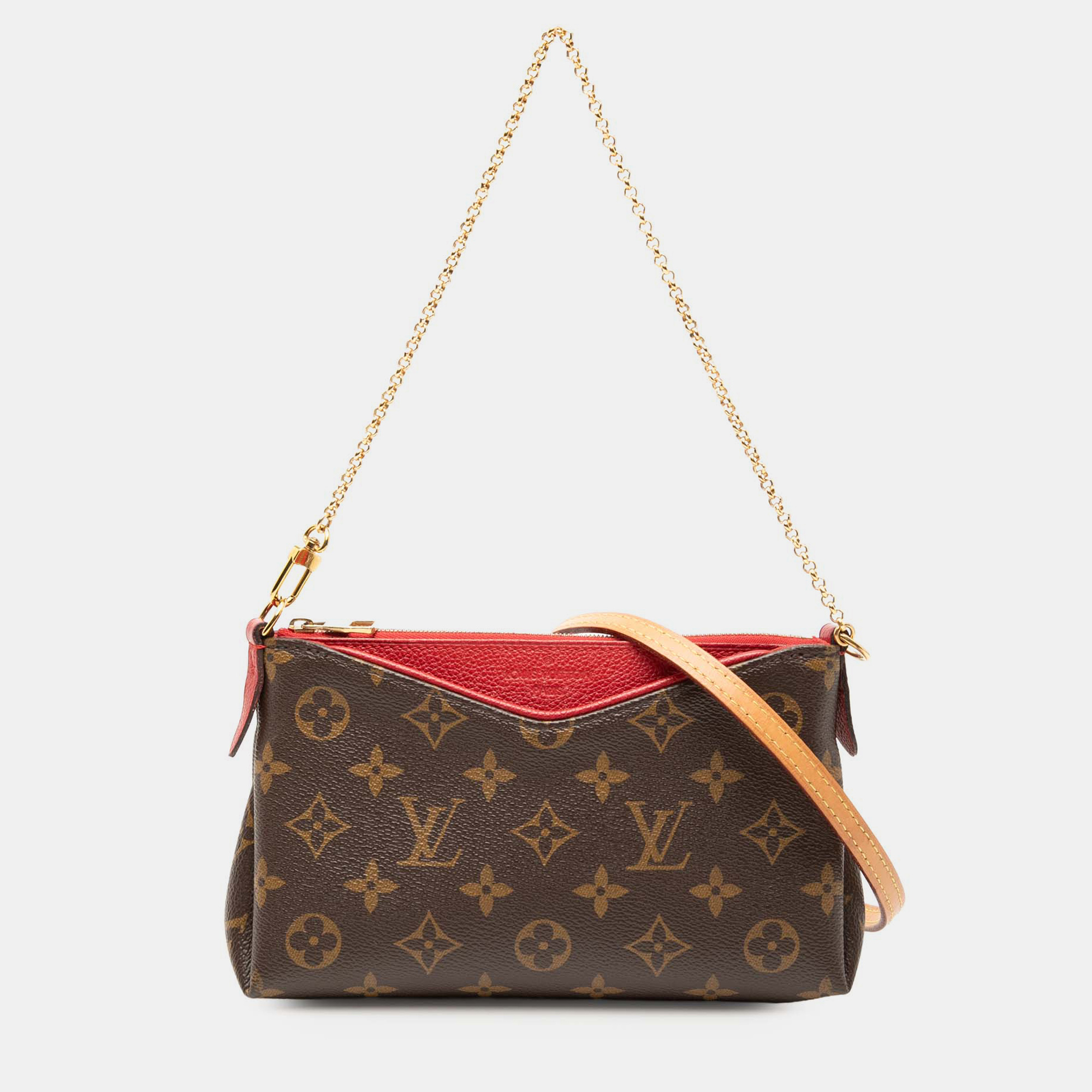 

Louis Vuitton Brown Monogram Pallas Clutch
