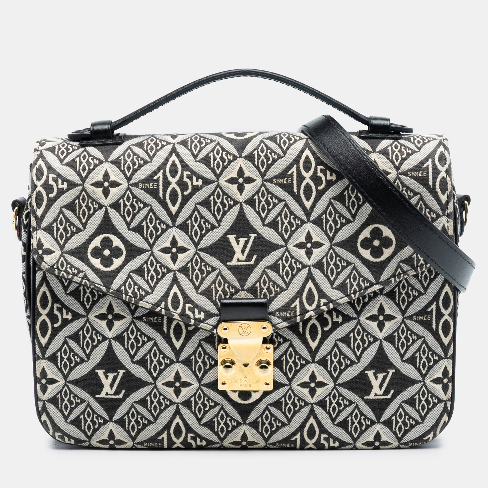 

Louis Vuitton Black Monogram Jacquard Since 1854 Pochette Metis
