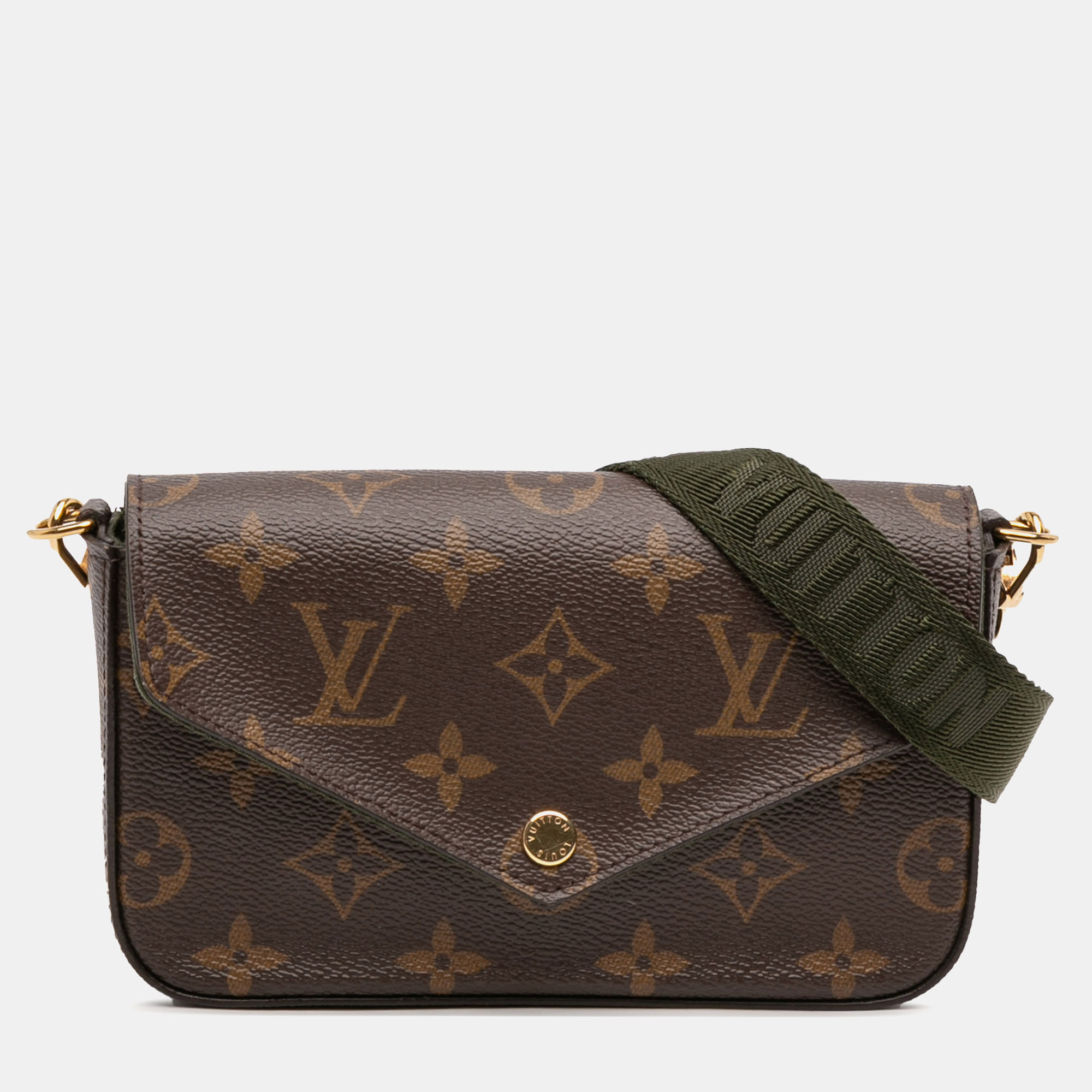

Louis Vuitton Brown Monogram Felicie Strap And Go