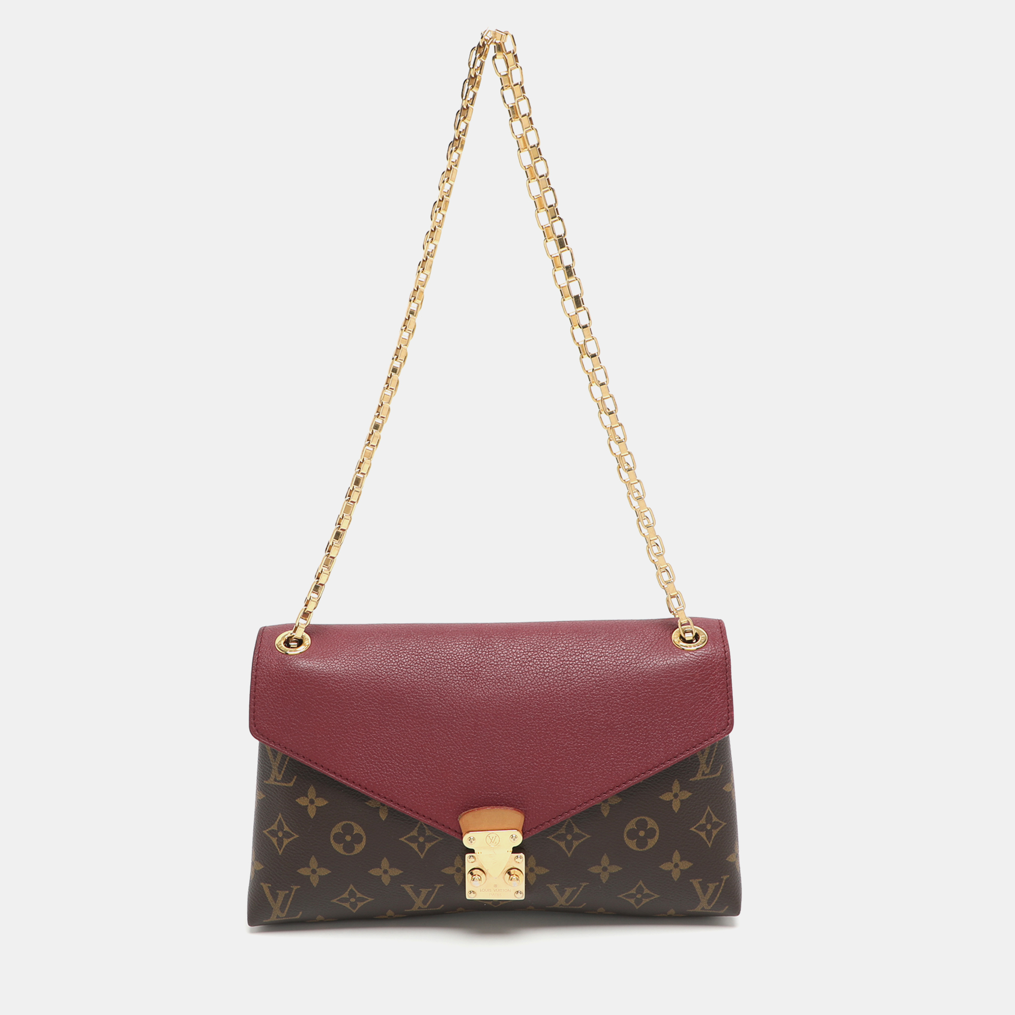 

Louis Vuitton Pallas Aurore Monogram Canvas and Leather Chain Bag, Brown