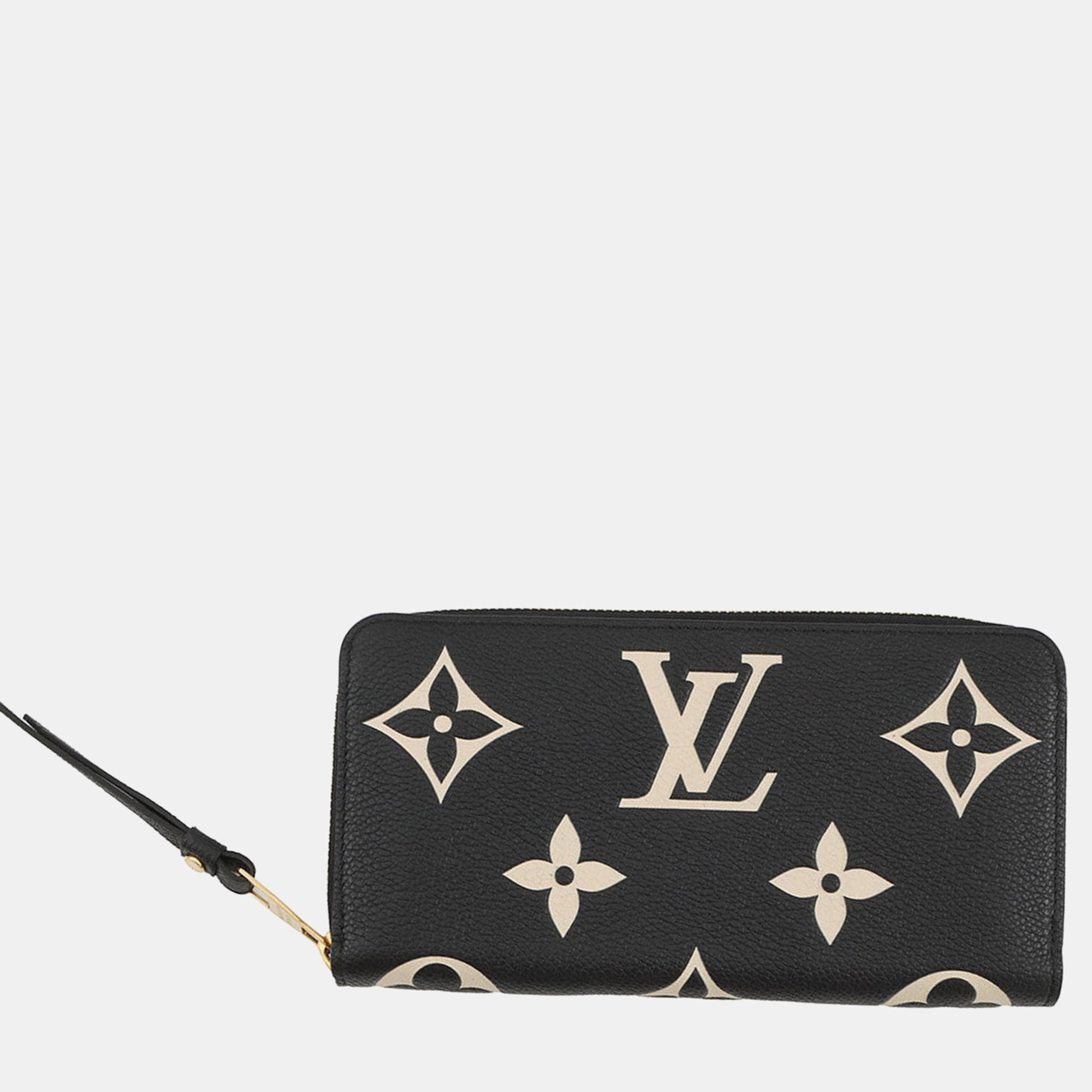 

Louis Vuitton Zippy Wallet Noir/Beige Bicolor Monogram Empreinte Leather