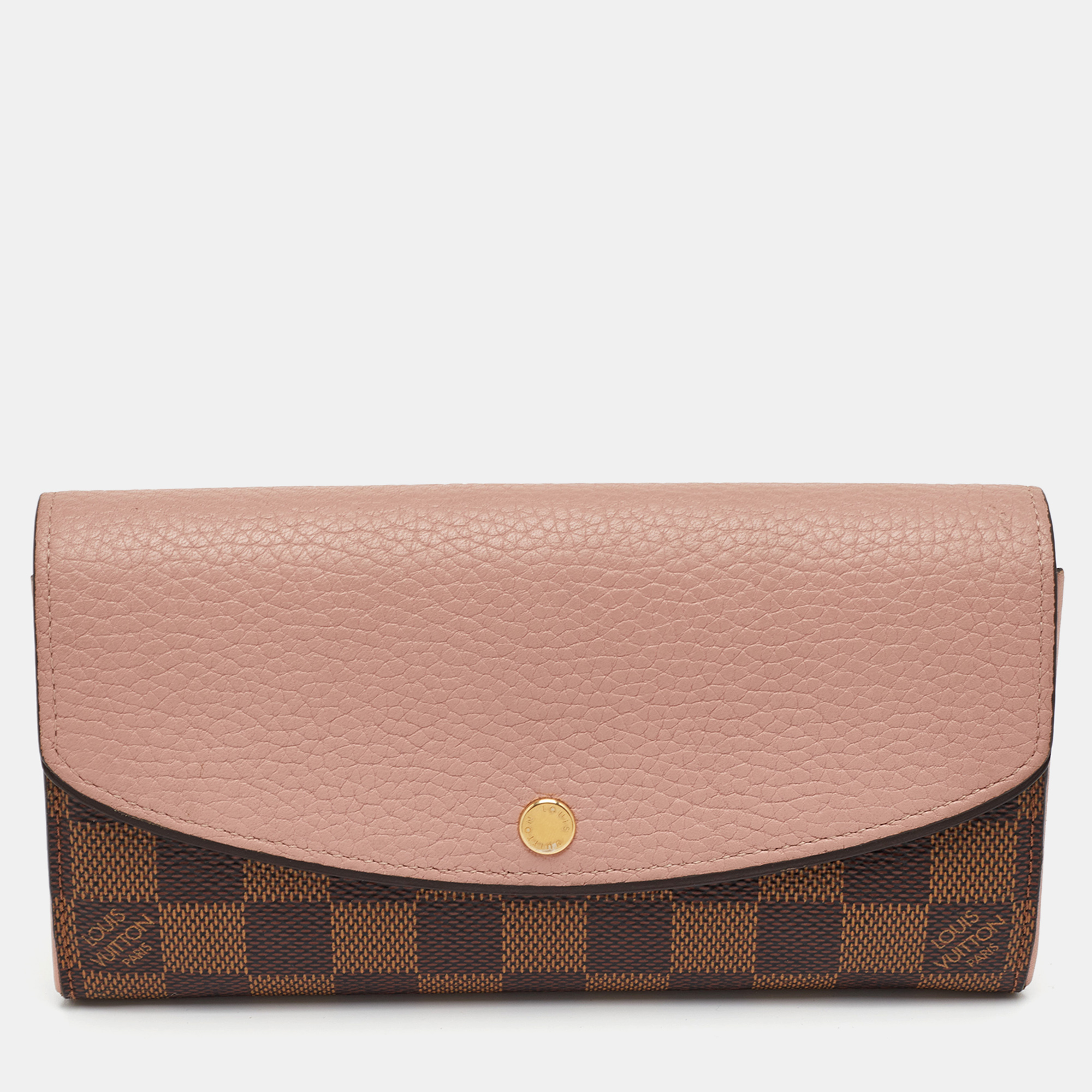 

Louis Vuitton Normandy Rose Ballerine Damier Ebene Canvas Wallet, Brown
