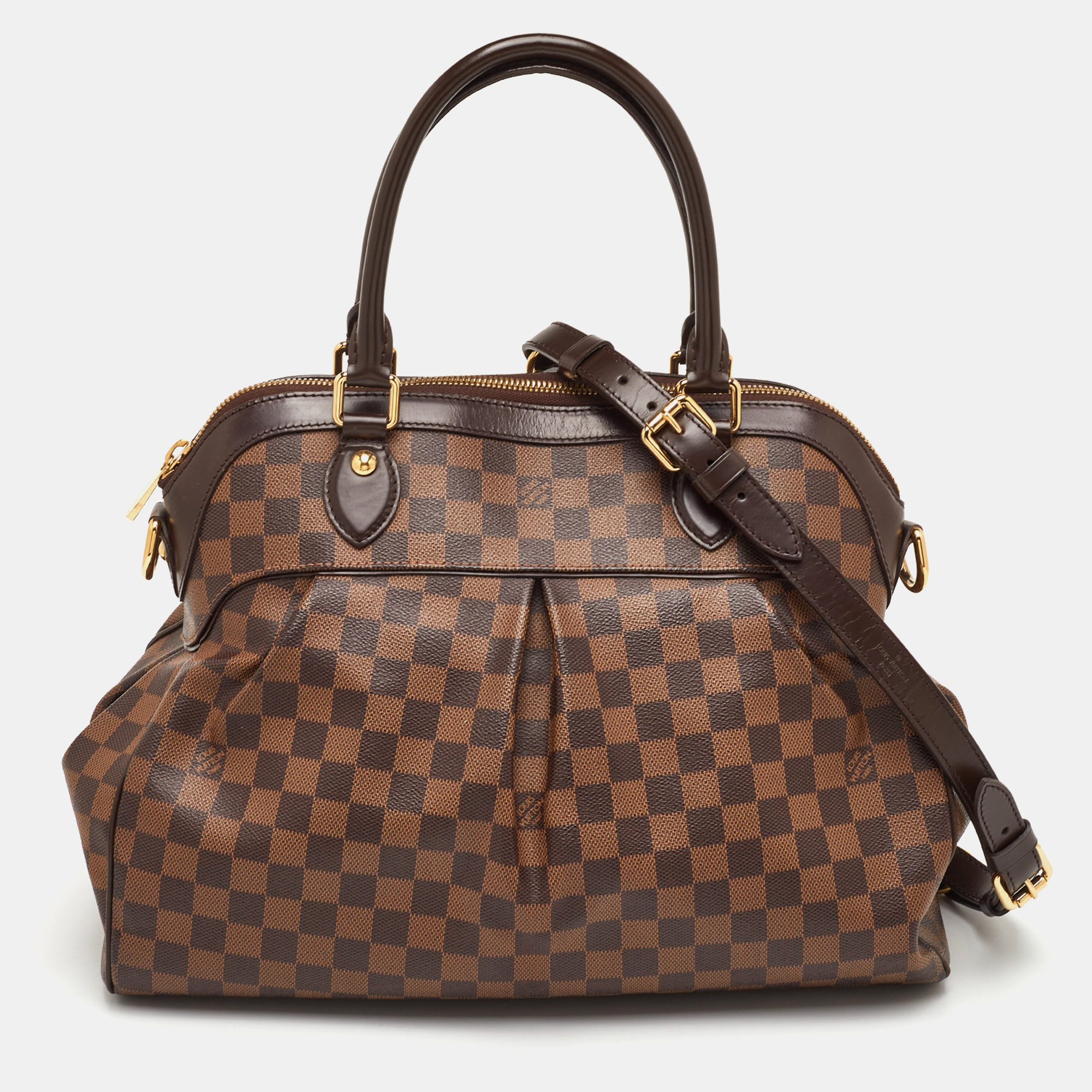 

Louis Vuitton Trevi GM Damier Ebene Canvas Bag, Brown