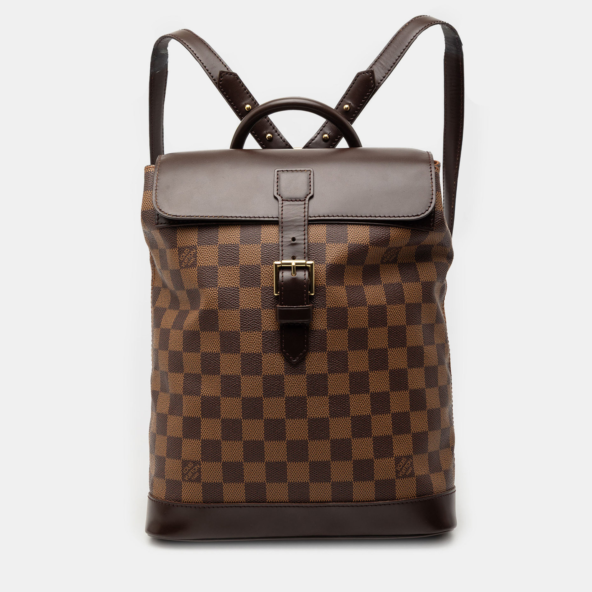 

Louis Vuitton Brown Damier Ebene Soho Backpack