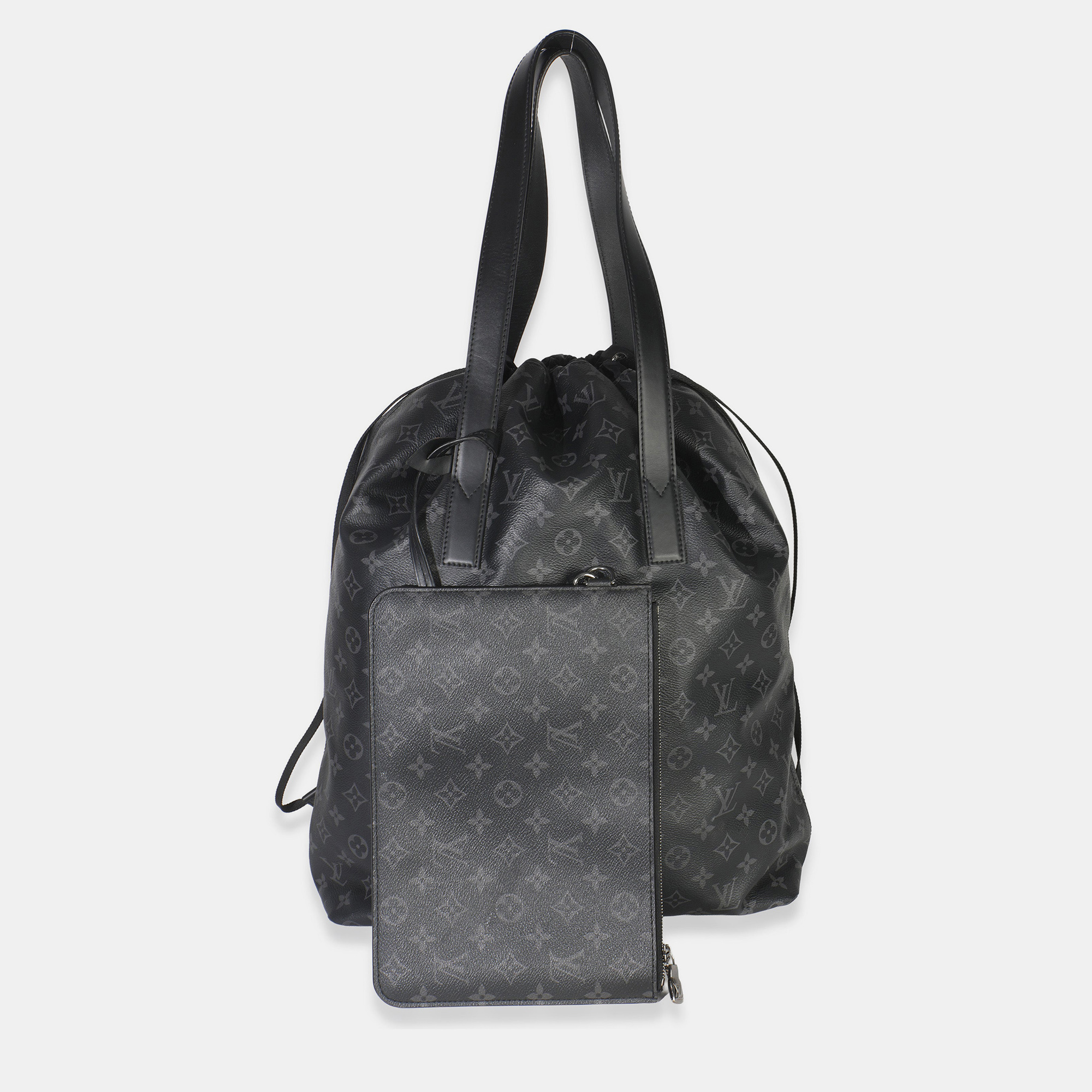 

Louis Vuitton Monogram Eclipse Canvas Cabas Light Tote, Black