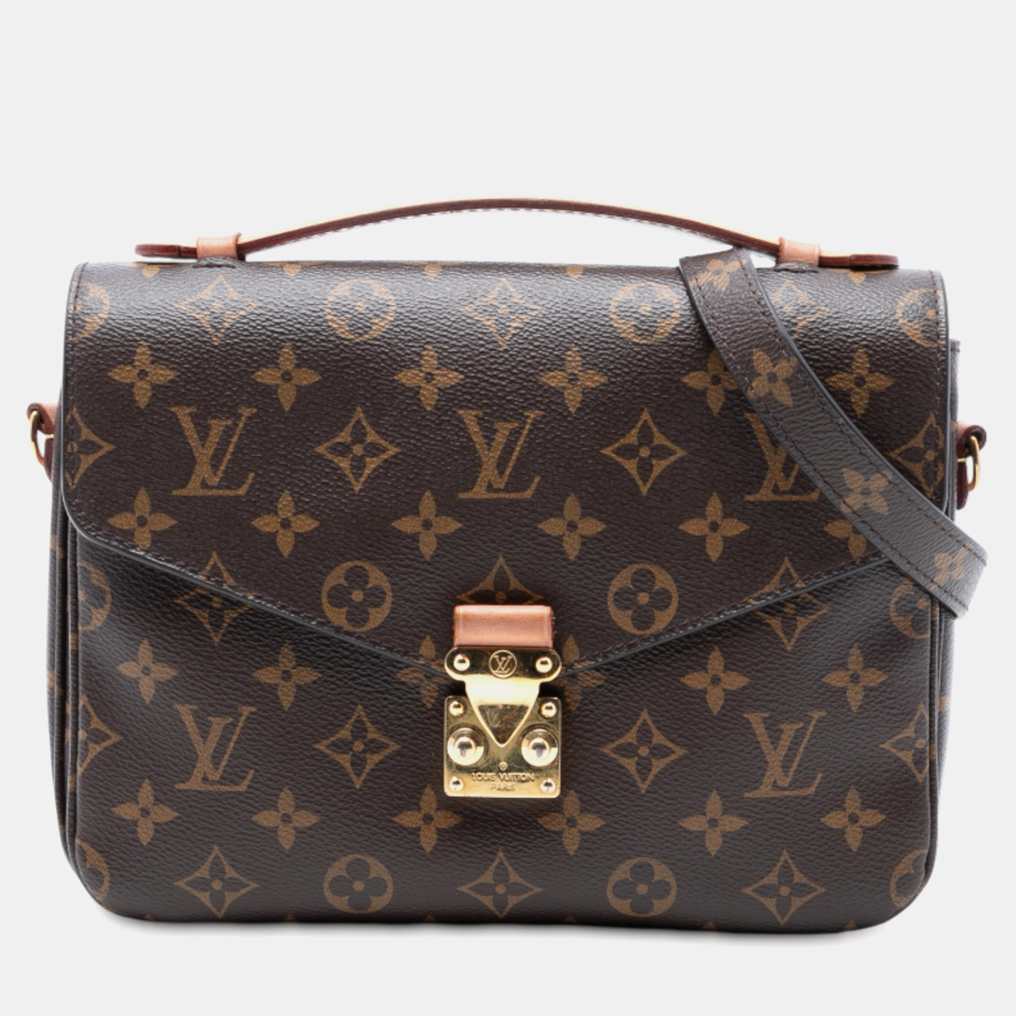 

Louis Vuitton Brown Monogram Pochette Metis
