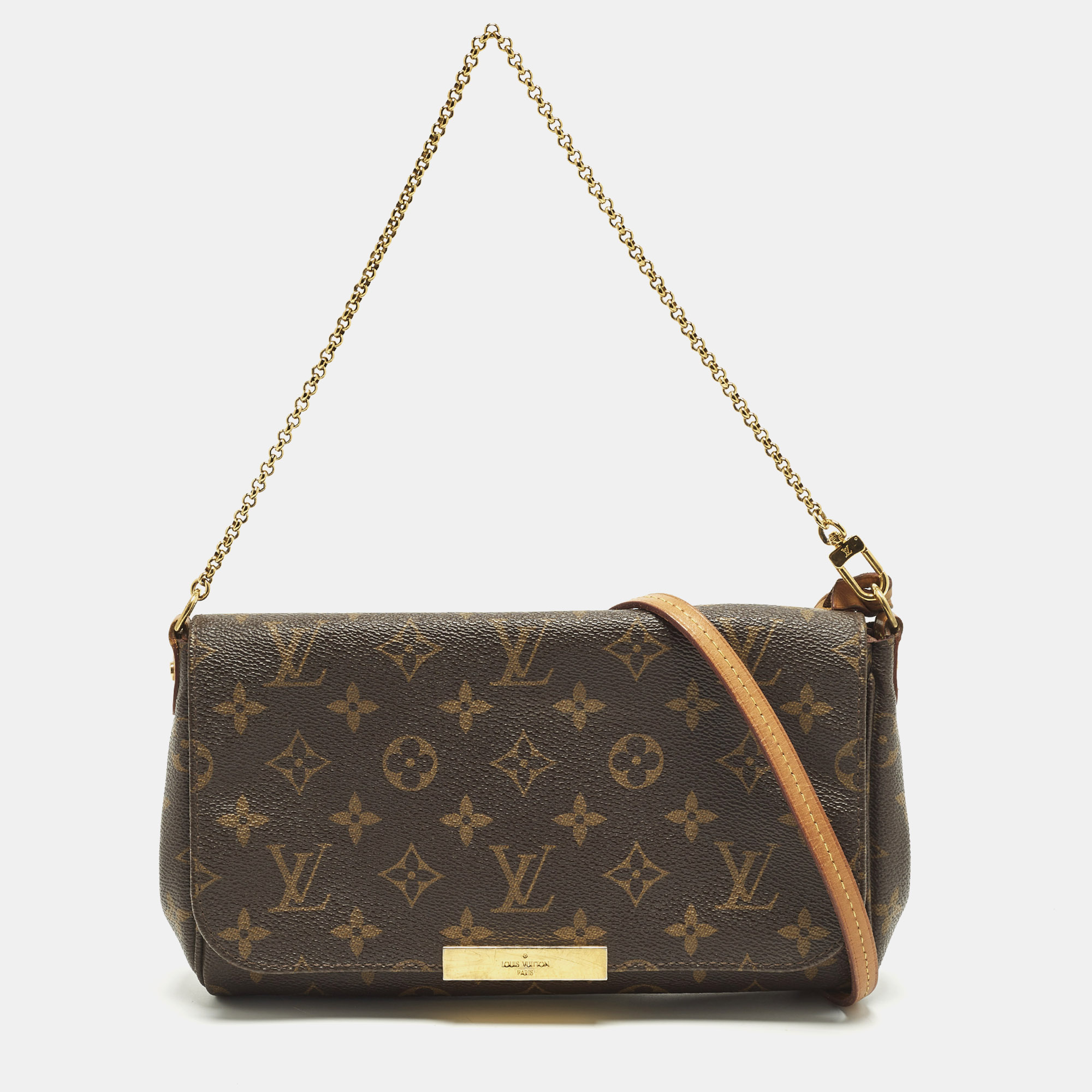 

Louis Vuitton Favorite MM Damier Ebene Canvas Bag, Brown