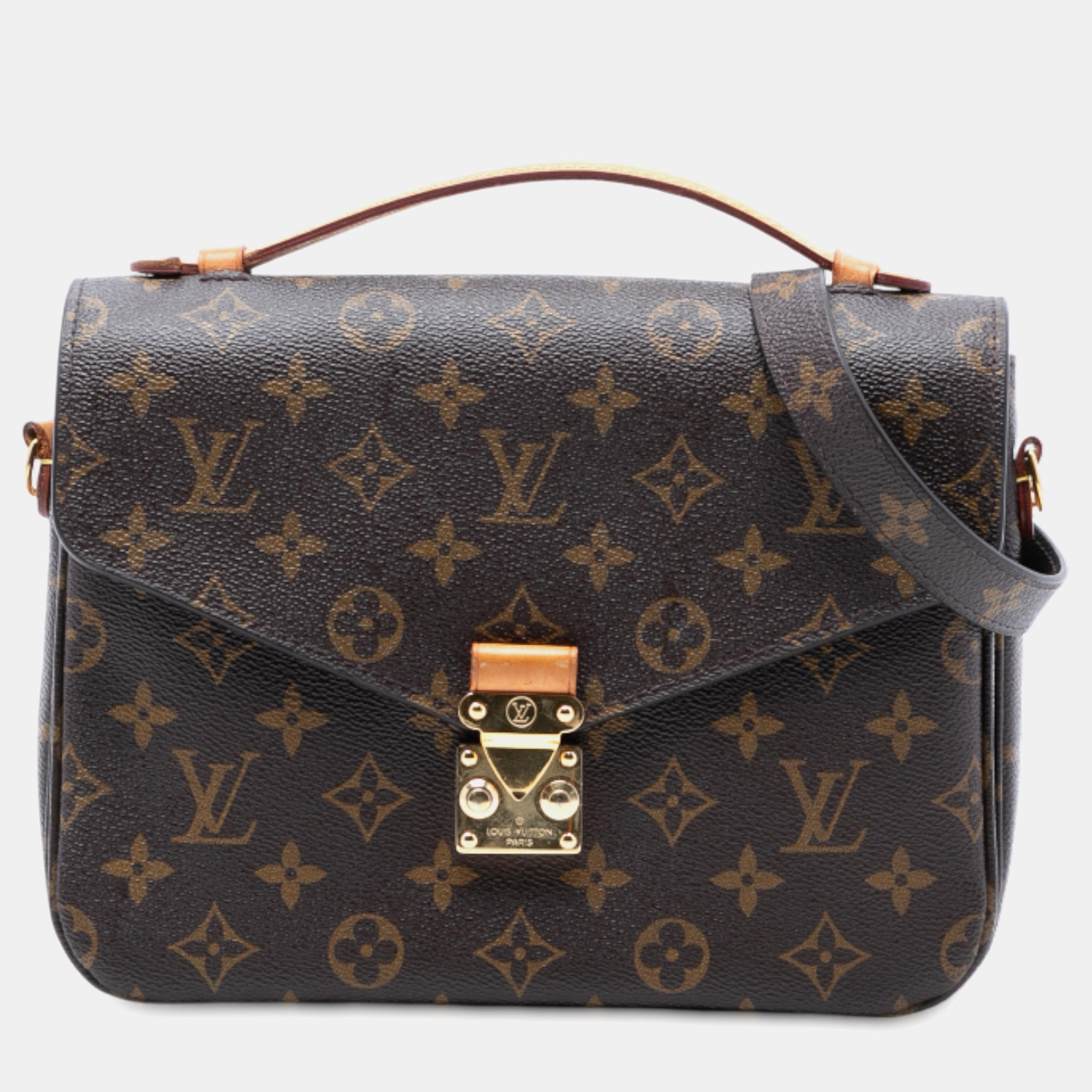 

Louis Vuitton Brown Monogram Pochette Metis