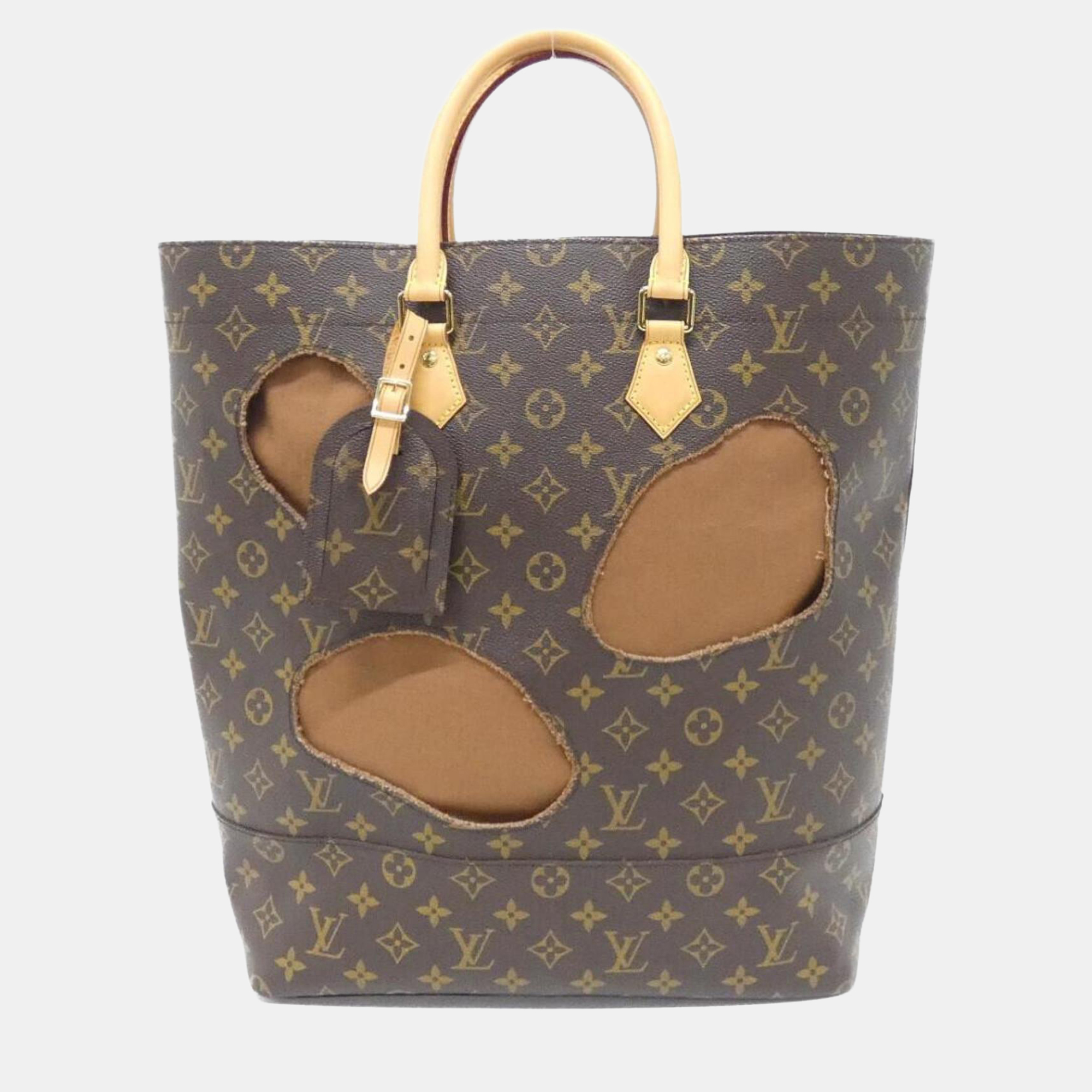 

Louis Vuitton Monogram Iconoclast Handbag With Holes, Brown