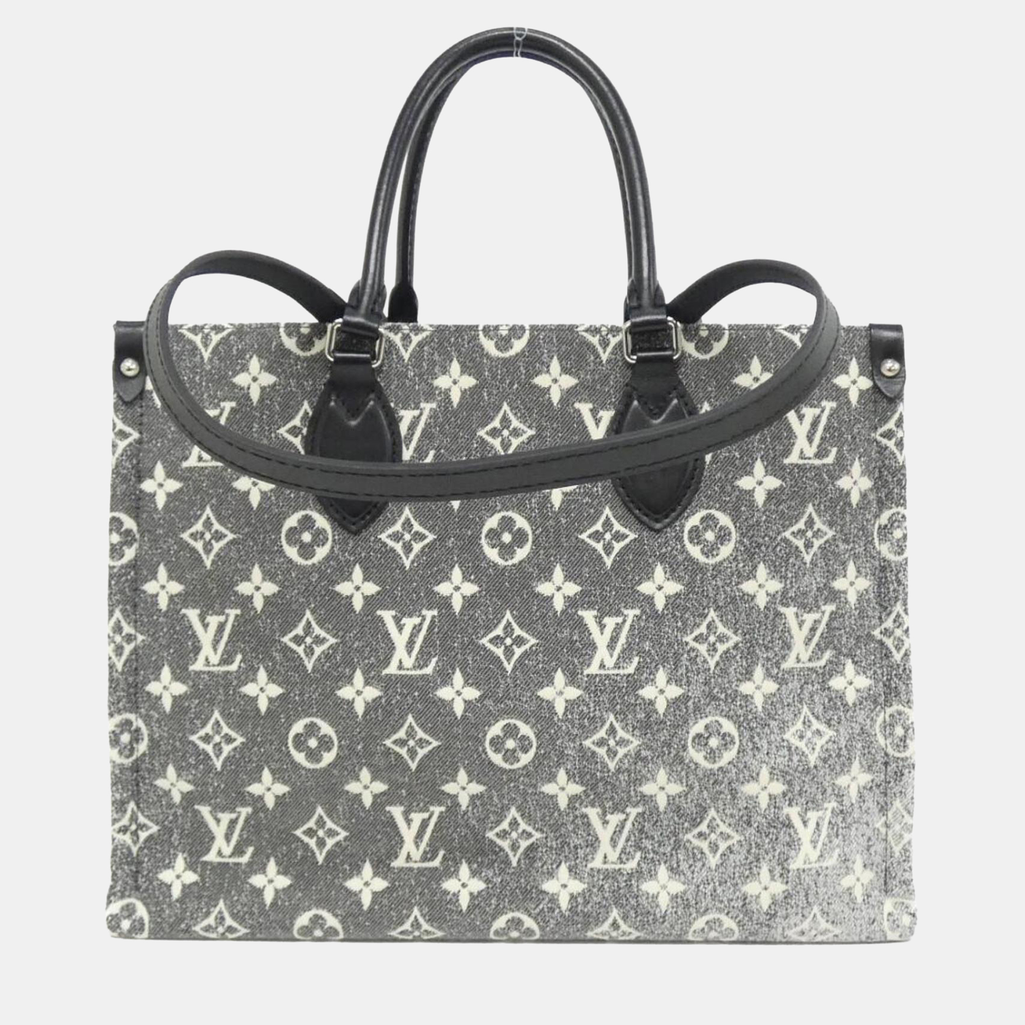 

Louis Vuitton Grey Monogram Jacquard Canvas On-The-Go Mm Handbag