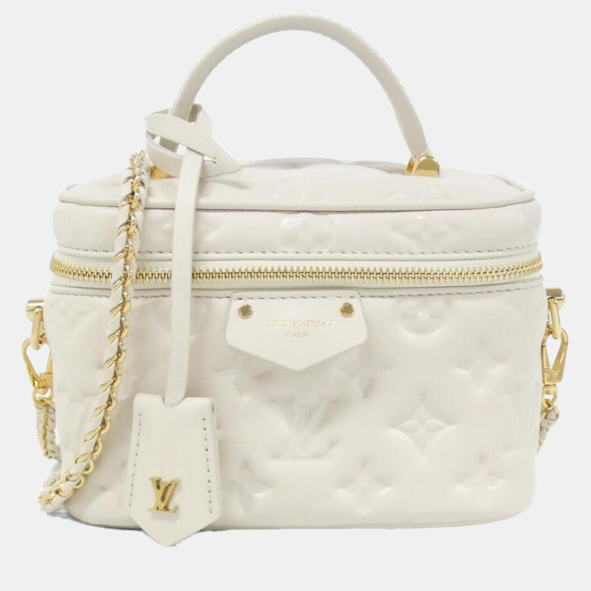 

Louis Vuitton White Monogram Vanity Coussin Bag