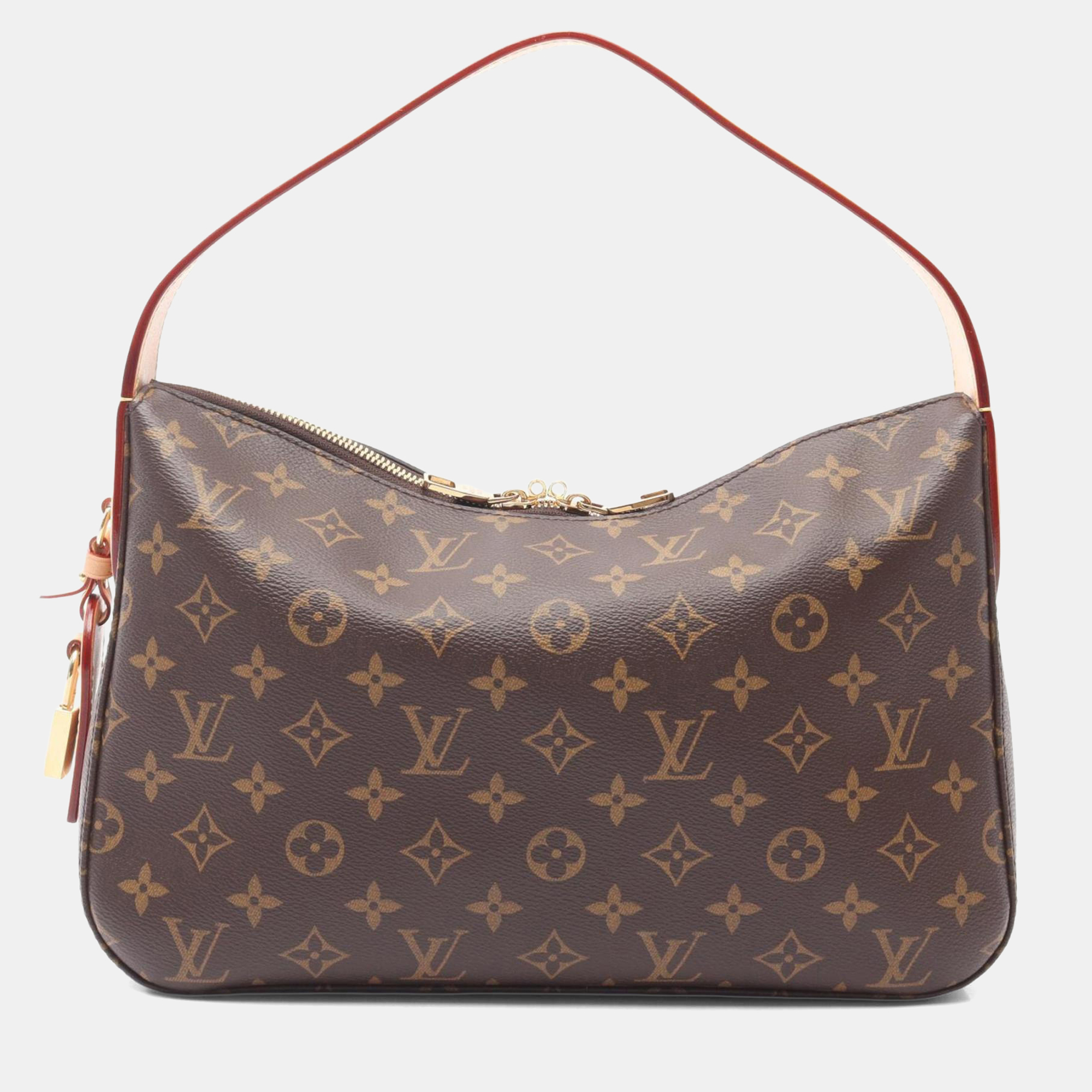 

Louis Vuitton Slouchy PM Shoulder Bag In Coated Canvas And Leather With Monogram Design Brown
