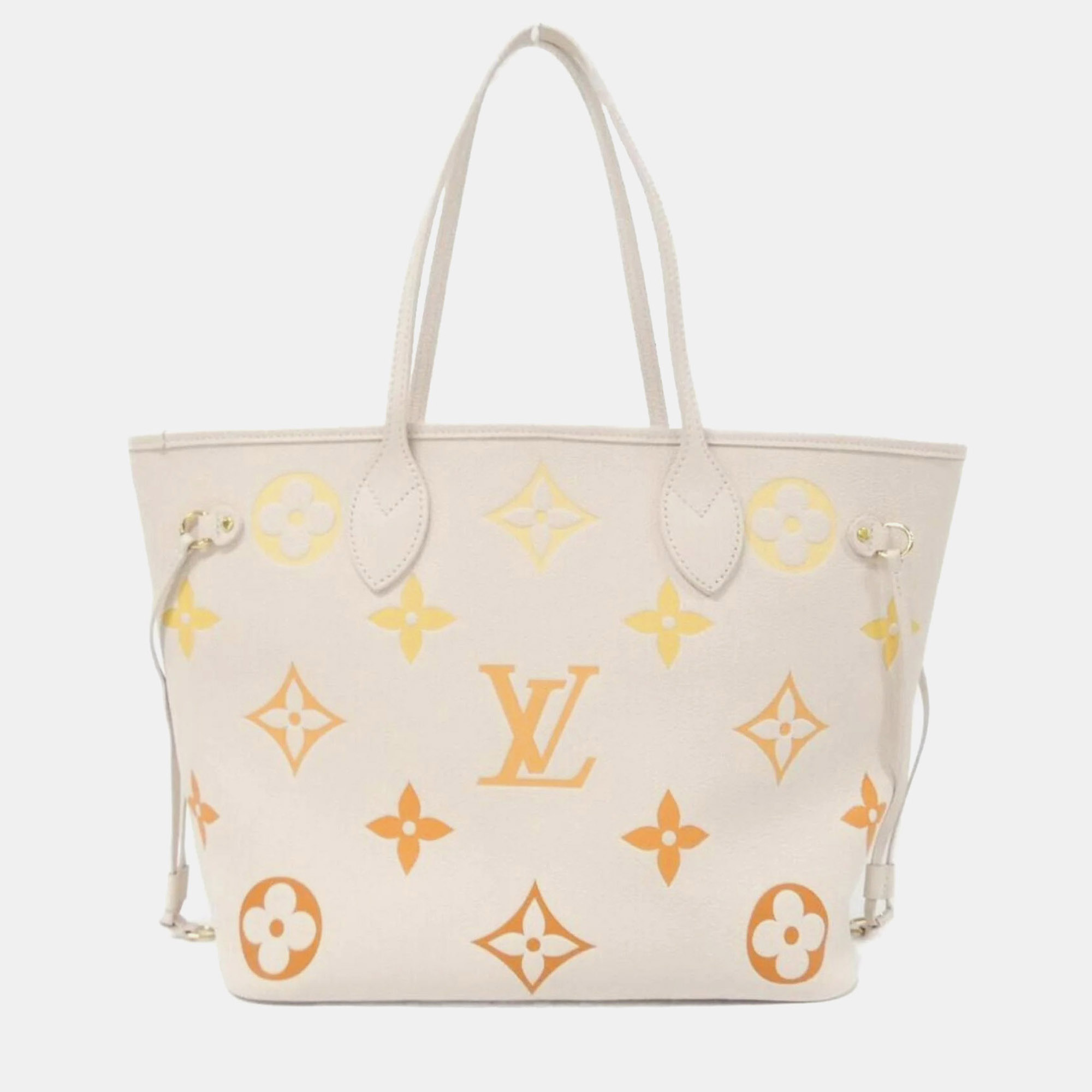 

Louis Vuitton Monogram Empreinte Lv Gradient Neverfull Mm Handbag, Beige