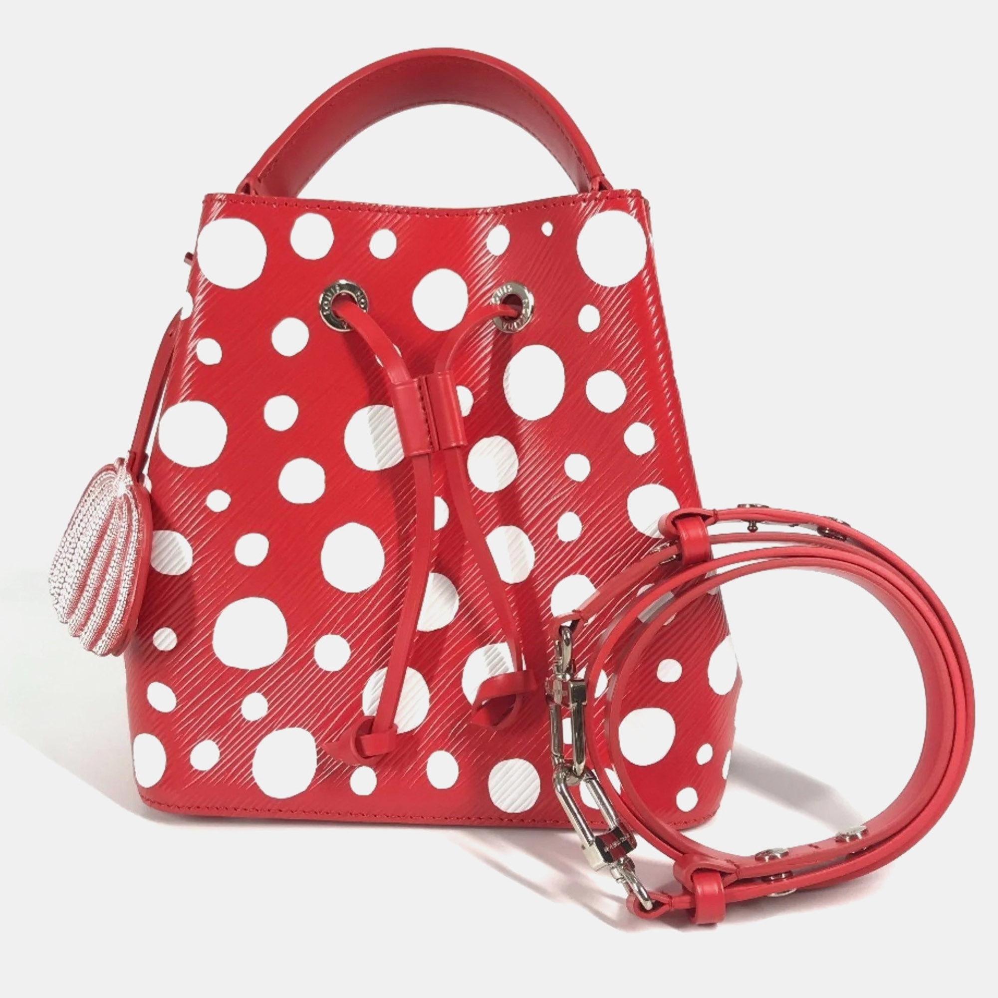 

Louis Vuitton Monogram Empreinte Neonoe Crossbody Bag Leather Red