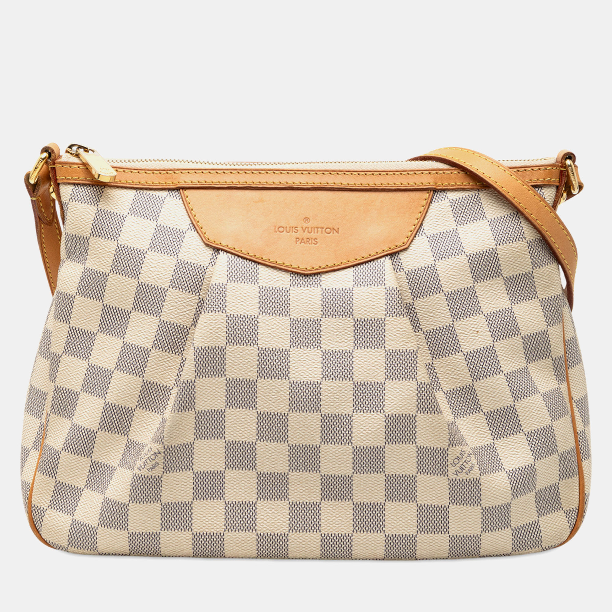 

Louis Vuitton White Damier Azur Siracusa PM
