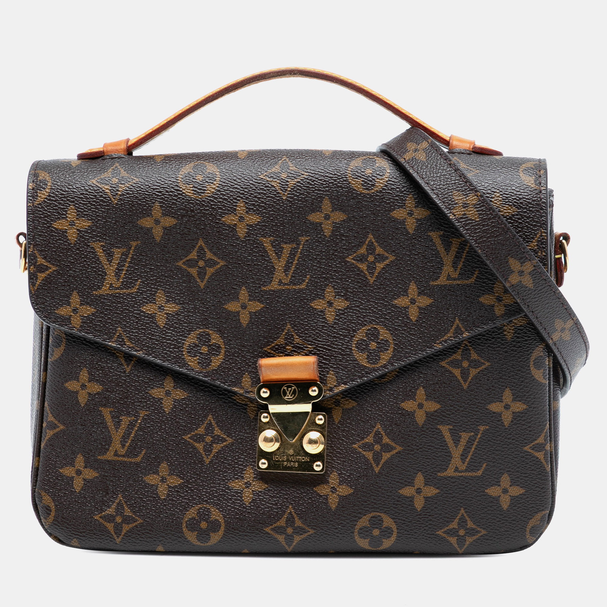 

Louis Vuitton Brown Monogram Pochette Metis