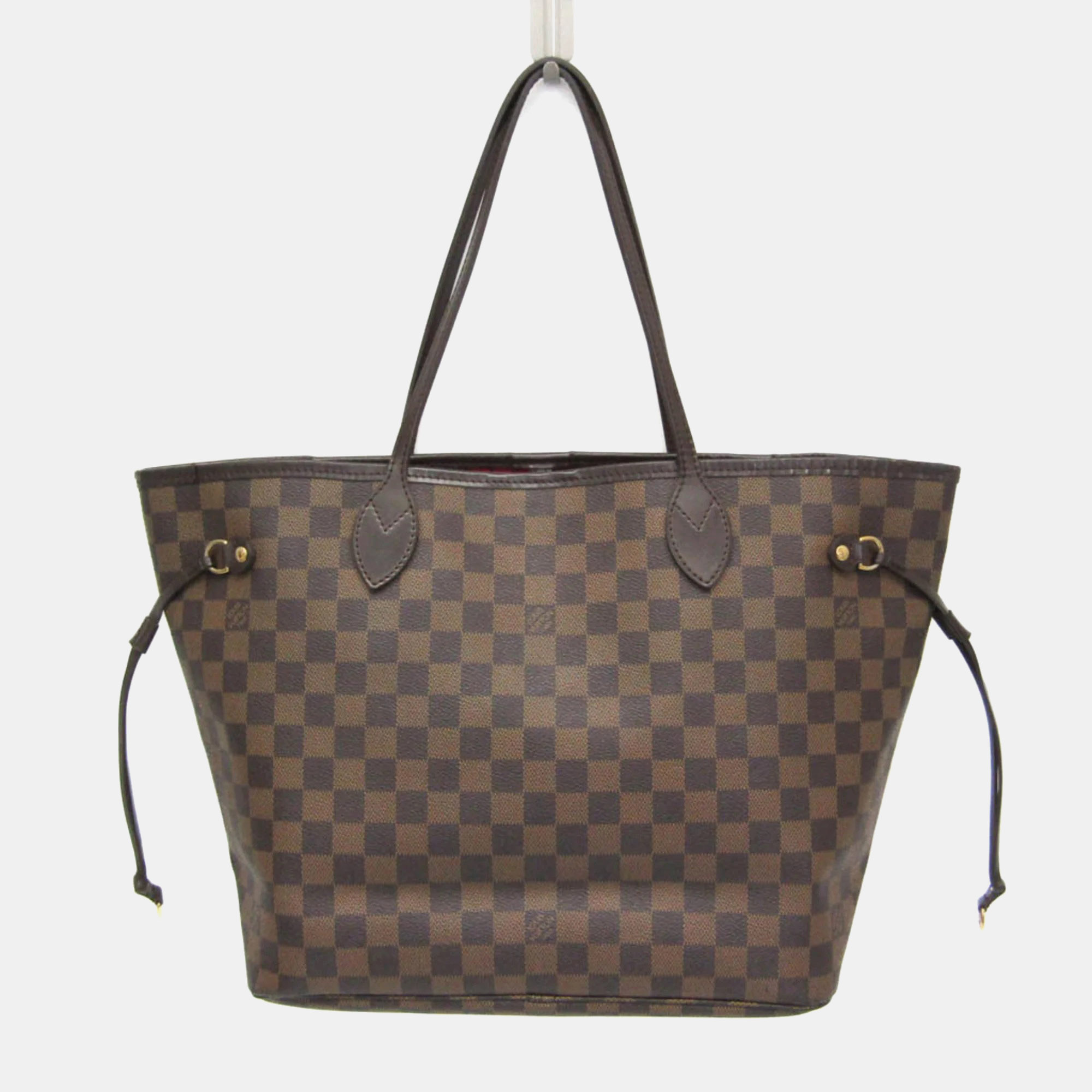 

Louis Vuitton Damier Neverfull MM Tote Bag Brown Ebene
