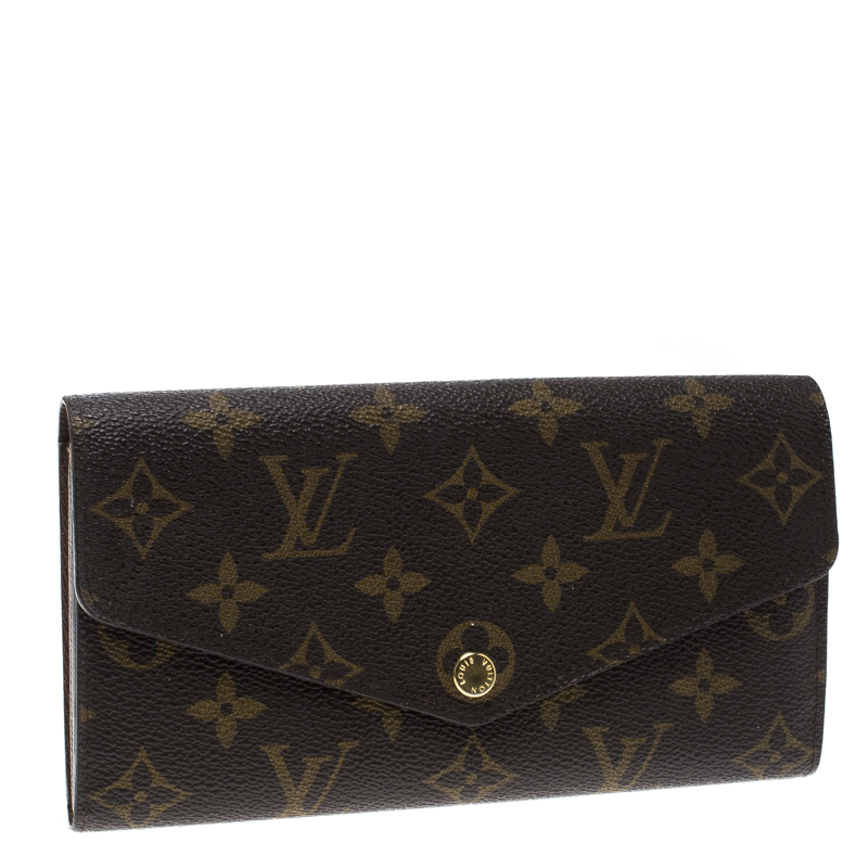 Authentic Louis Vuitton PF Sarah NM3 Monogram Brown Wallet