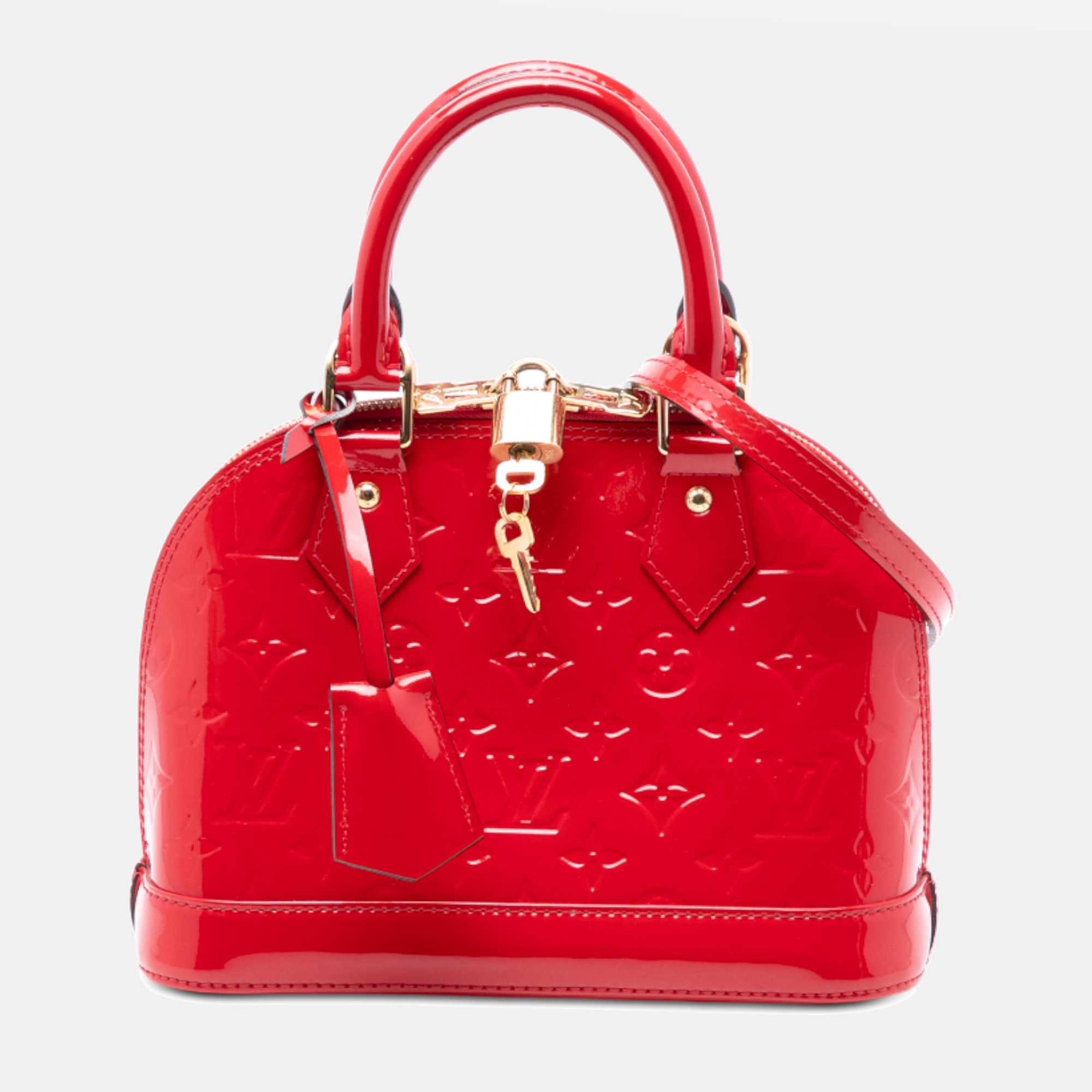 

Louis Vuitton Red Monogram Vernis Alma BB