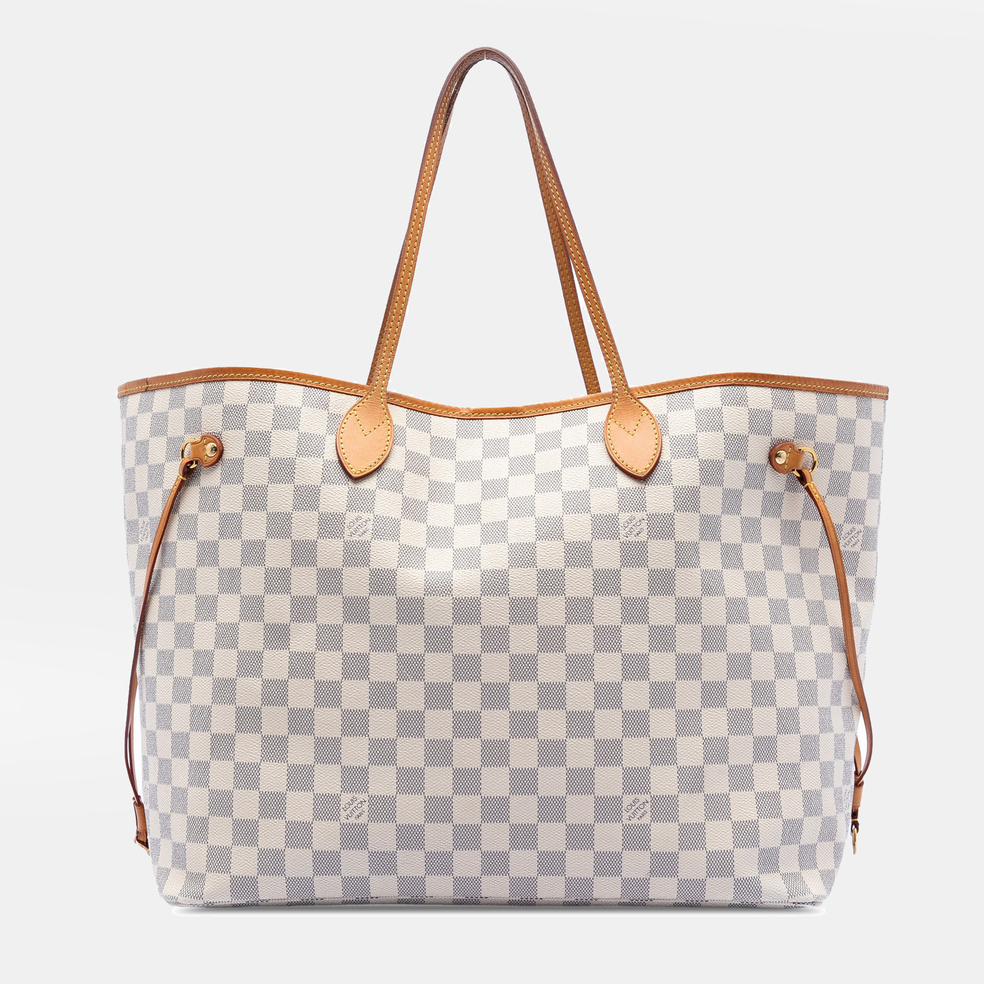 

Louis Vuitton White Damier Azur Neverfull GM