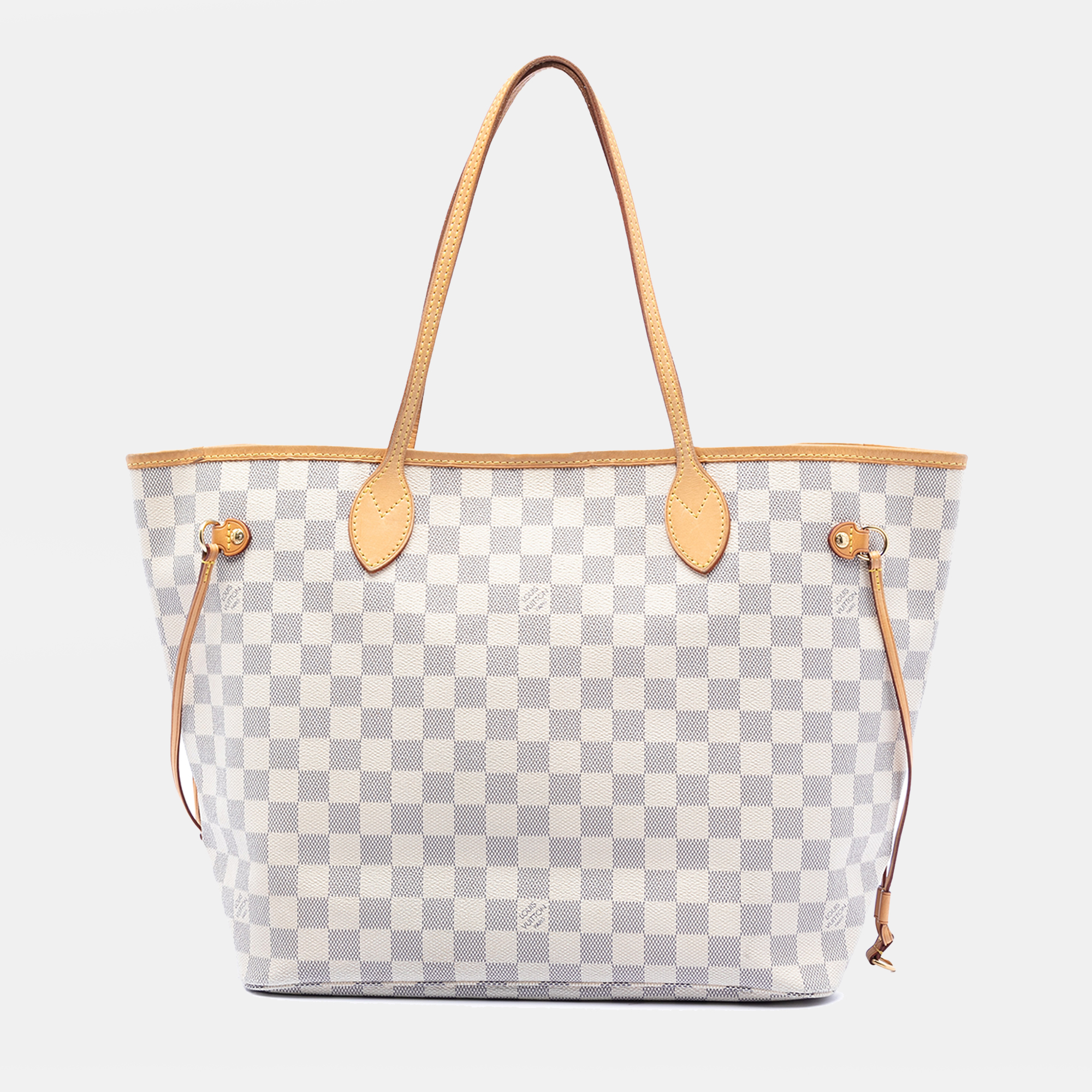 

Louis Vuitton White Damier Azur Neverfull MM