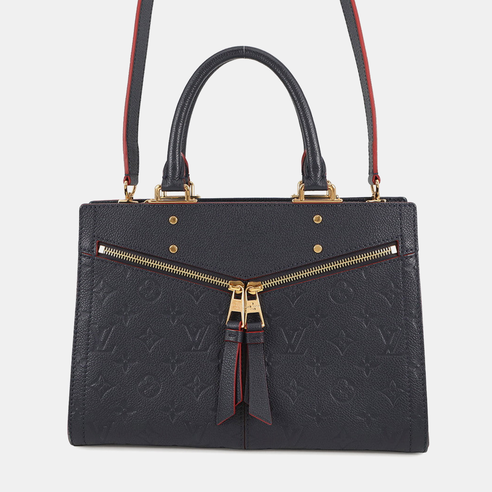 

Louis Vuitton Sully Marine Rouge Monogram Empreinte Leather Size PM, Black