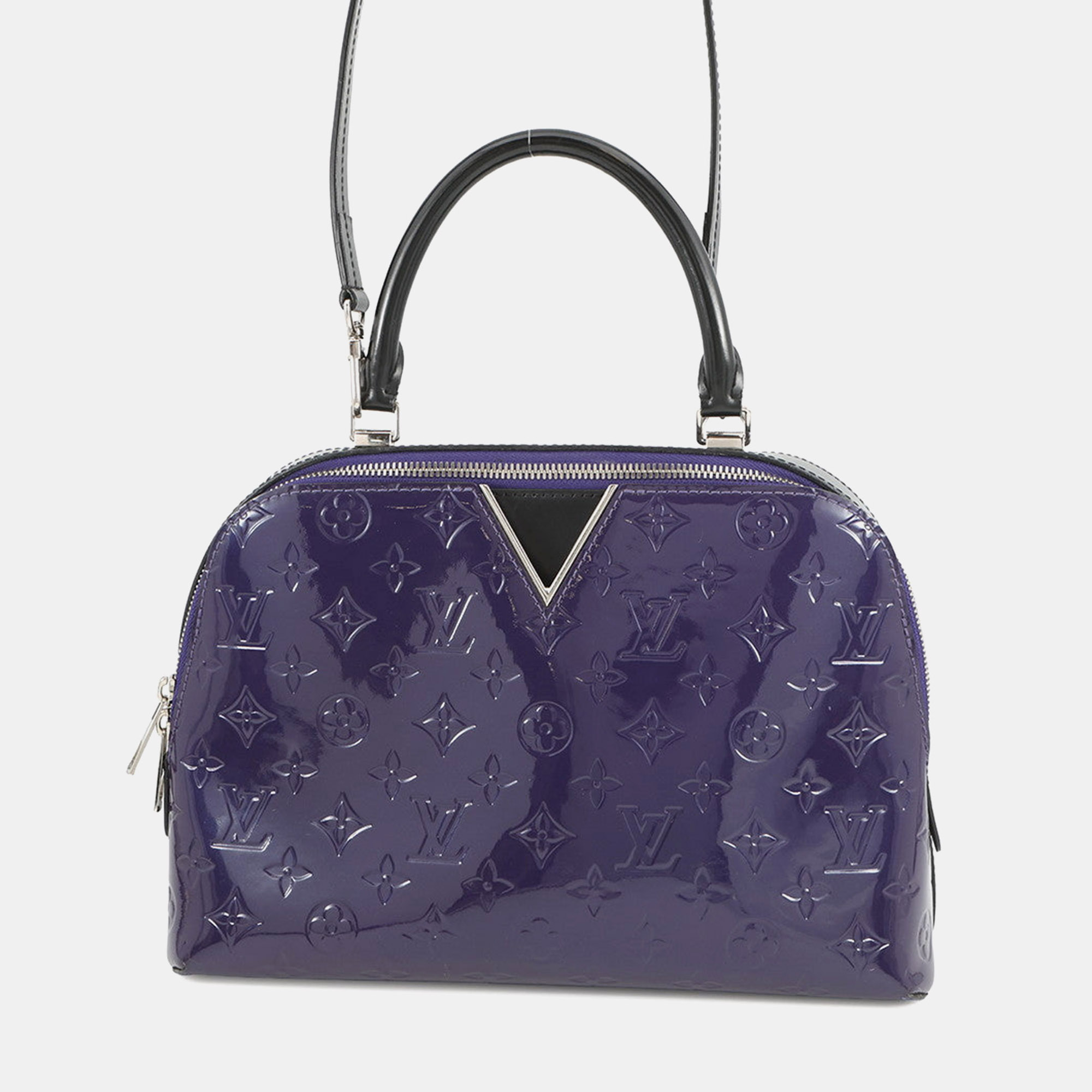 

Louis Vuitton Melrose Purple/Noir Monogram Vernis Leather, Black