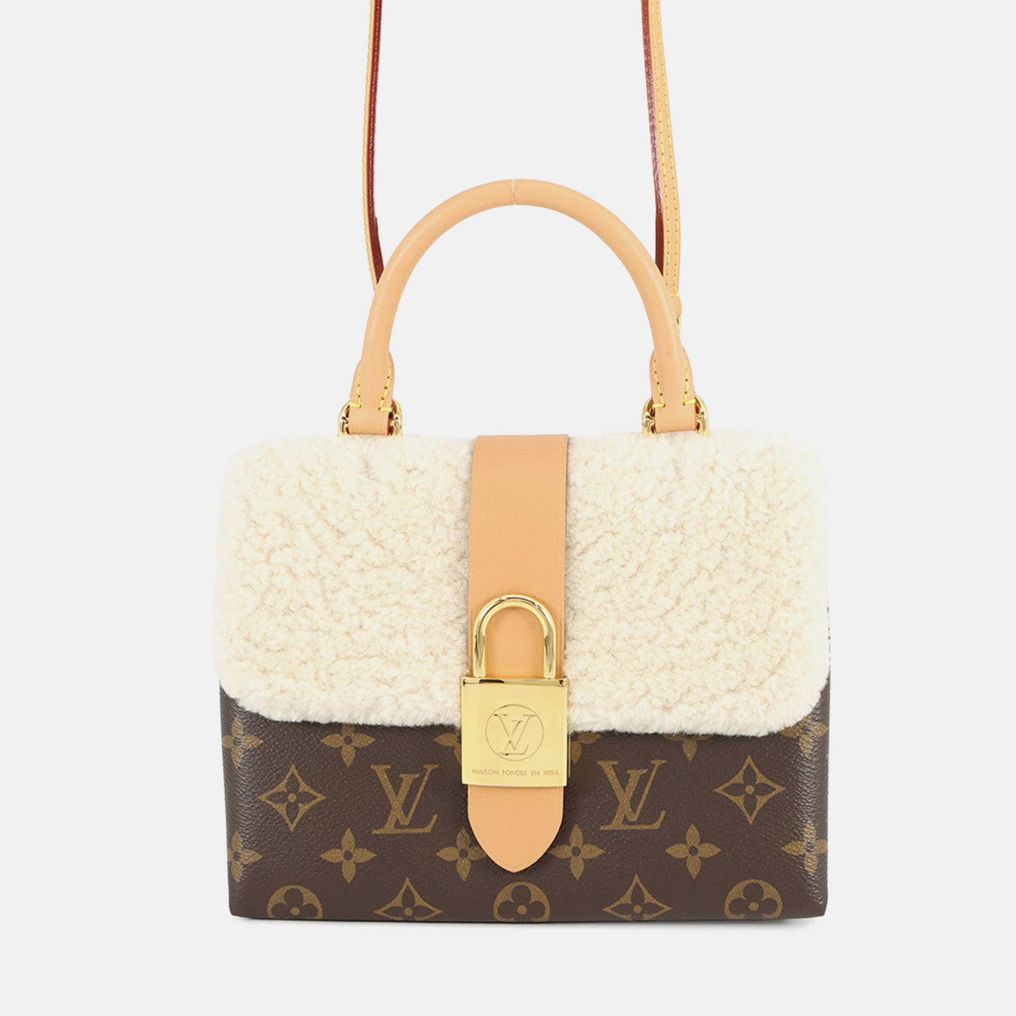 

Louis Vuitton Locky Brown Monogram Mouton Size BB