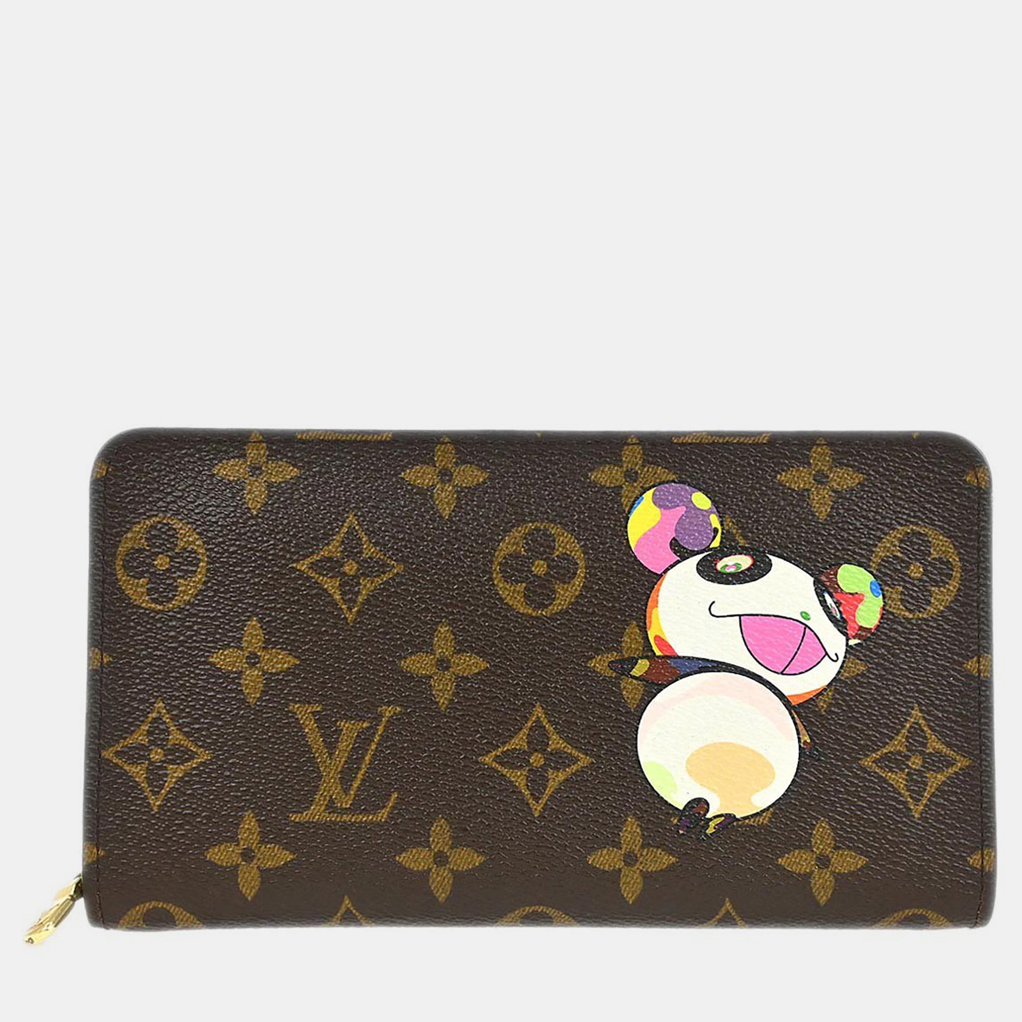 

Louis Vuitton Monogram Panda Porte Monnaie Zip Wallet, Brown