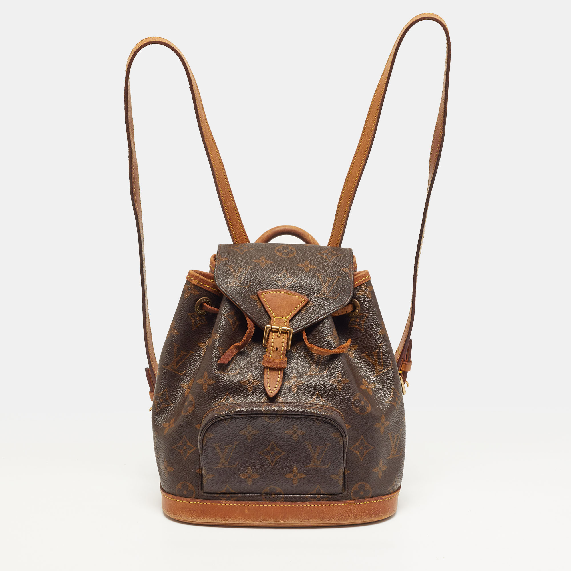 

Louis Vuitton Montsouris Mini Monogram Canvas Backpack, Brown