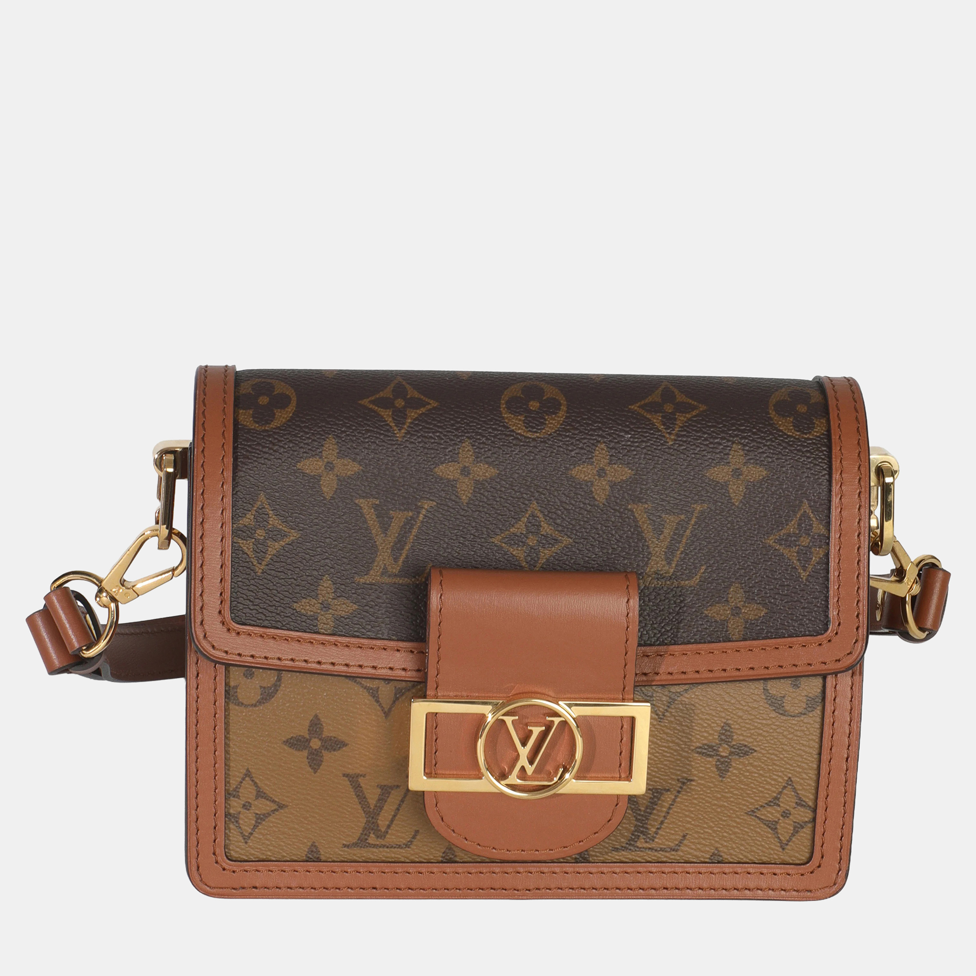 

Louis Vuitton Reverse Monogram Canvas Mini Dauphine, Brown