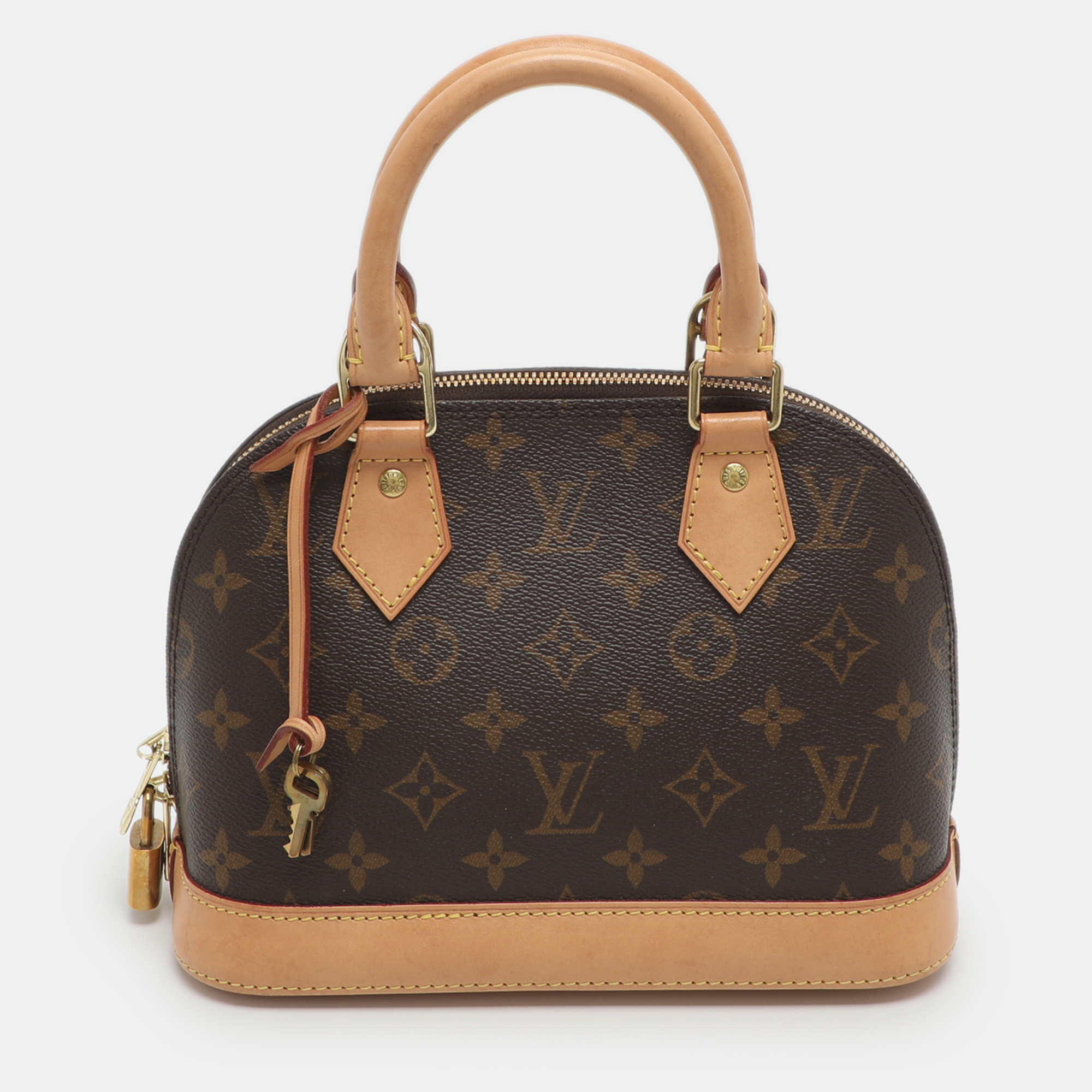 

Louis Vuitton Alma BB Monogram Canvas Bag, Brown