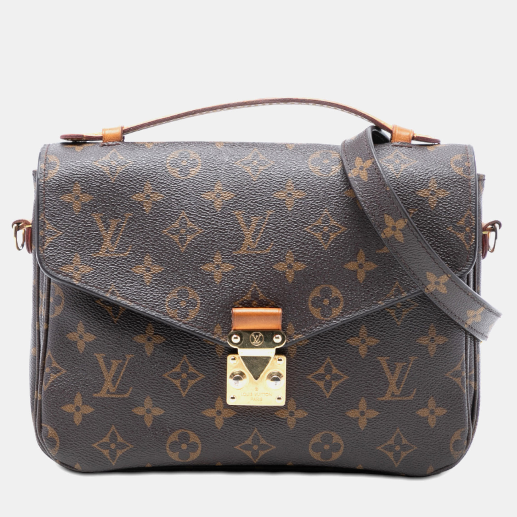 

Louis Vuitton Brown Monogram Pochette Metis